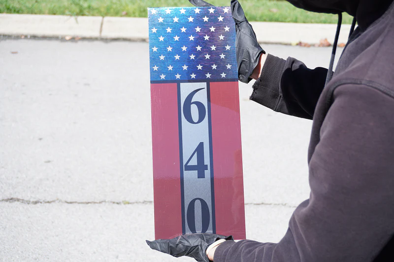 American Address Sign