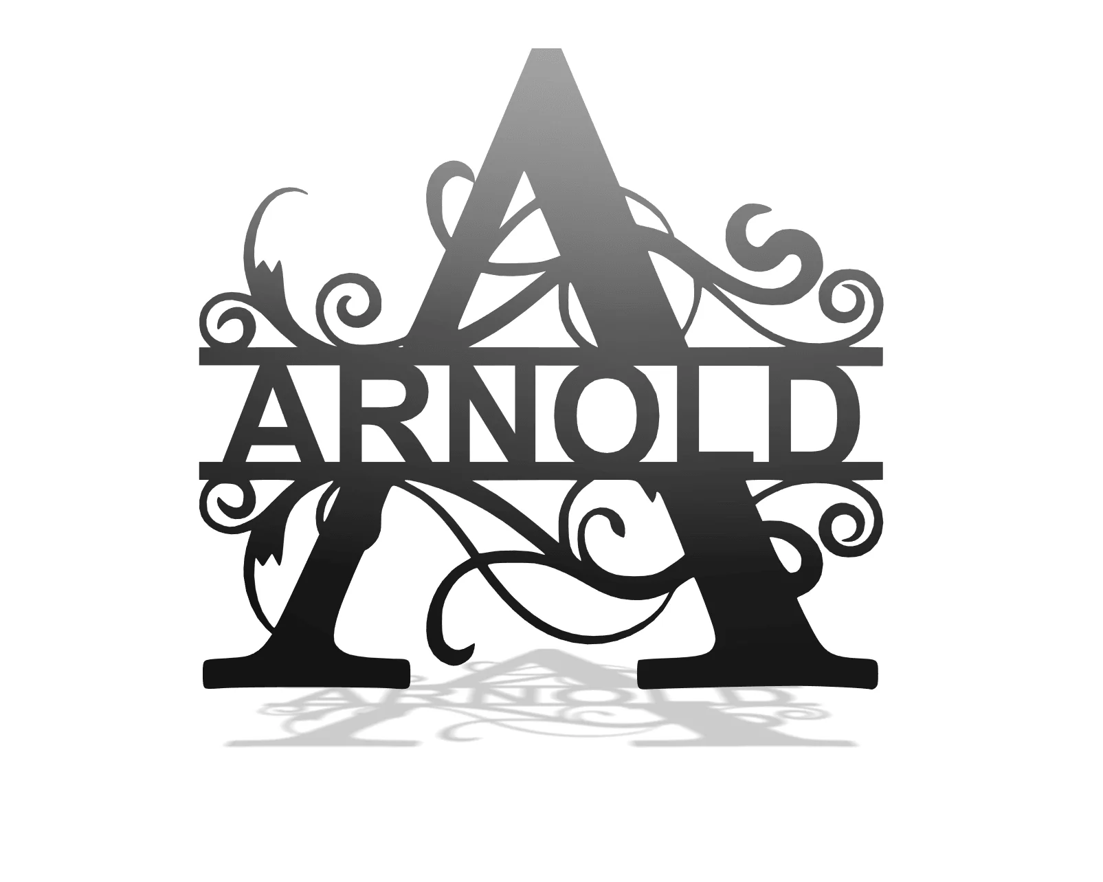 Split Letter Monogram