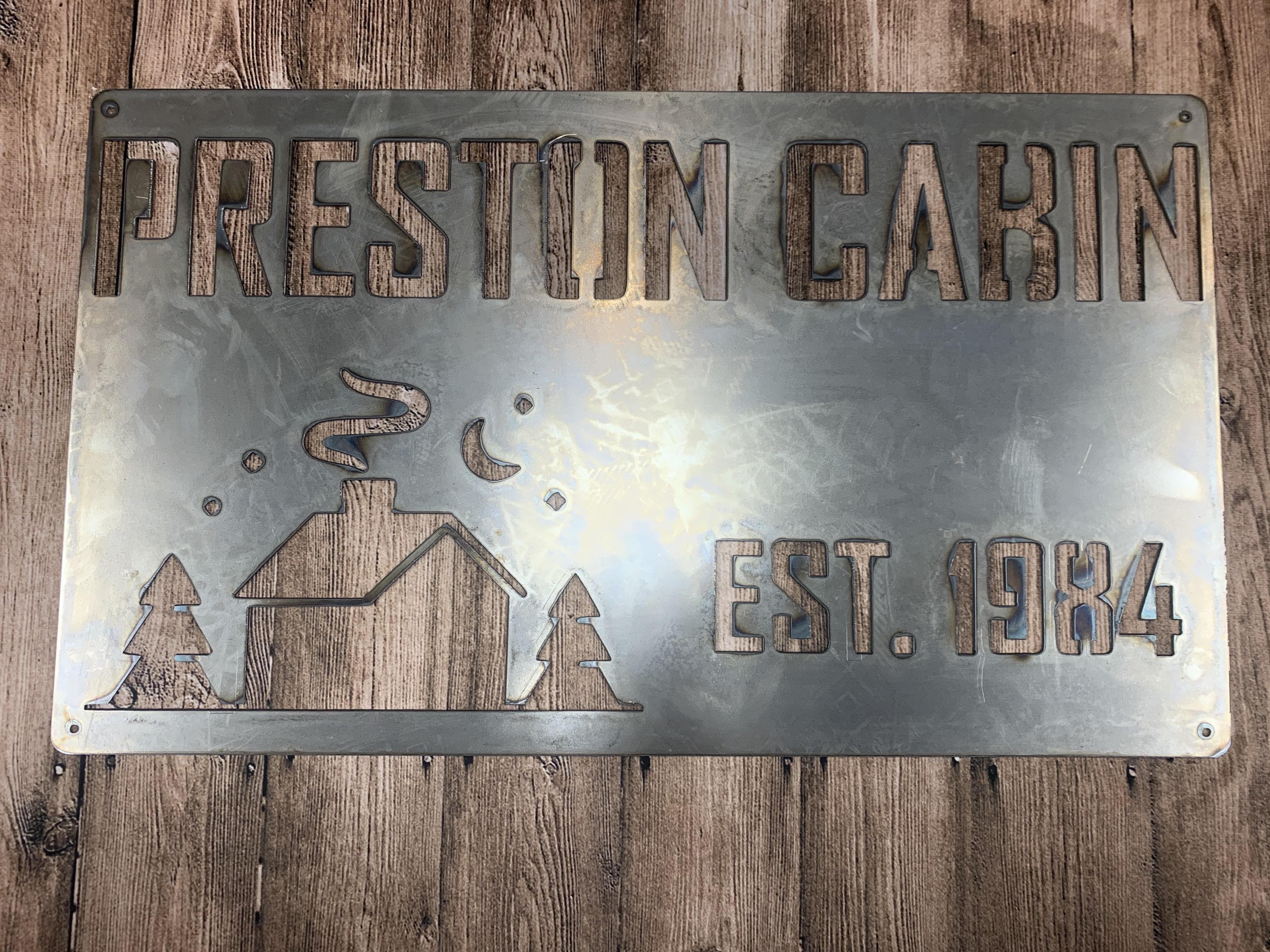 Personalized Cabin Sign
