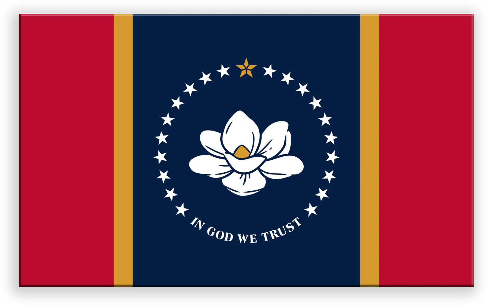 Mississippi State Metal Flag