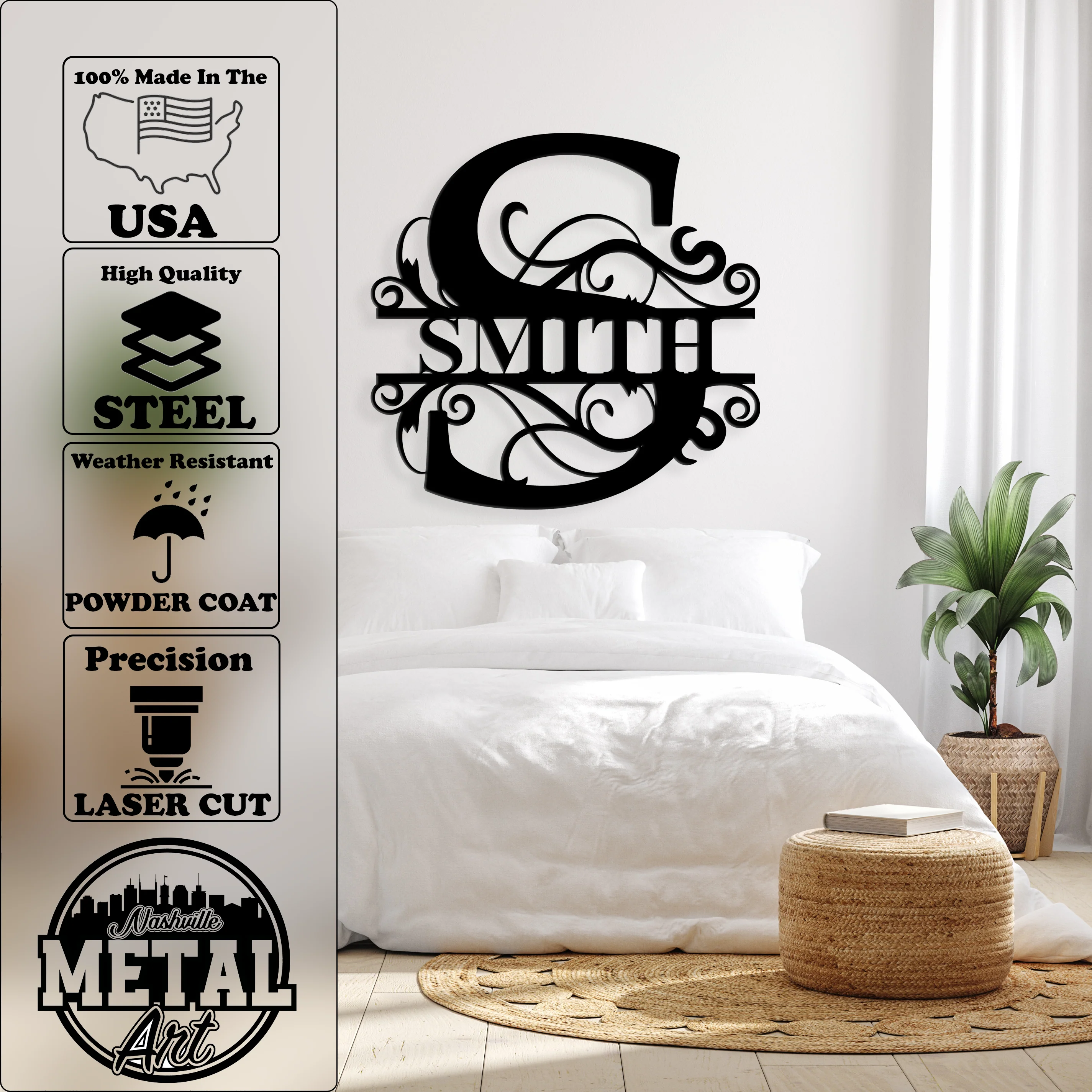 Split Letter Monogram