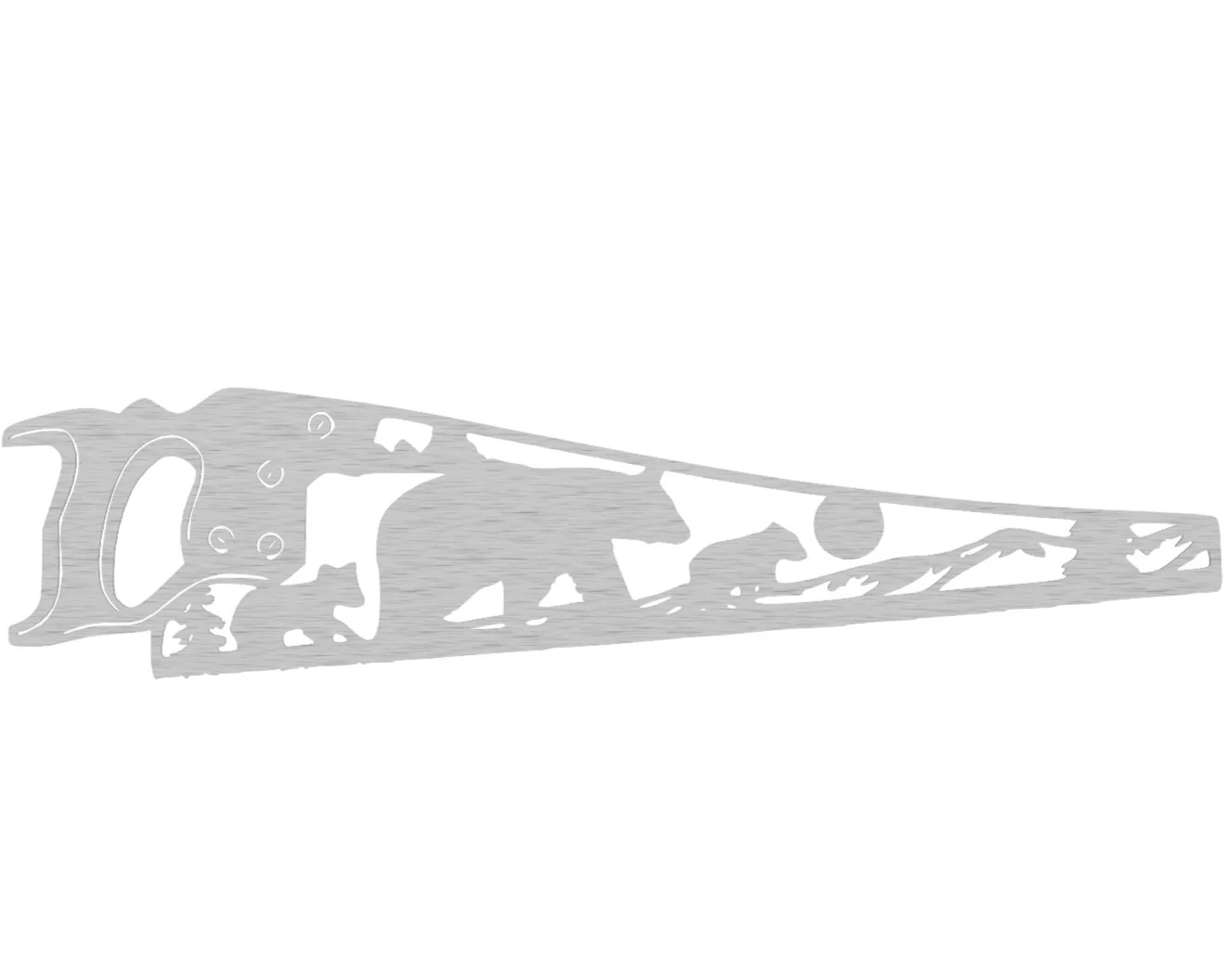 Bear Mountain Scene- Saw Blade