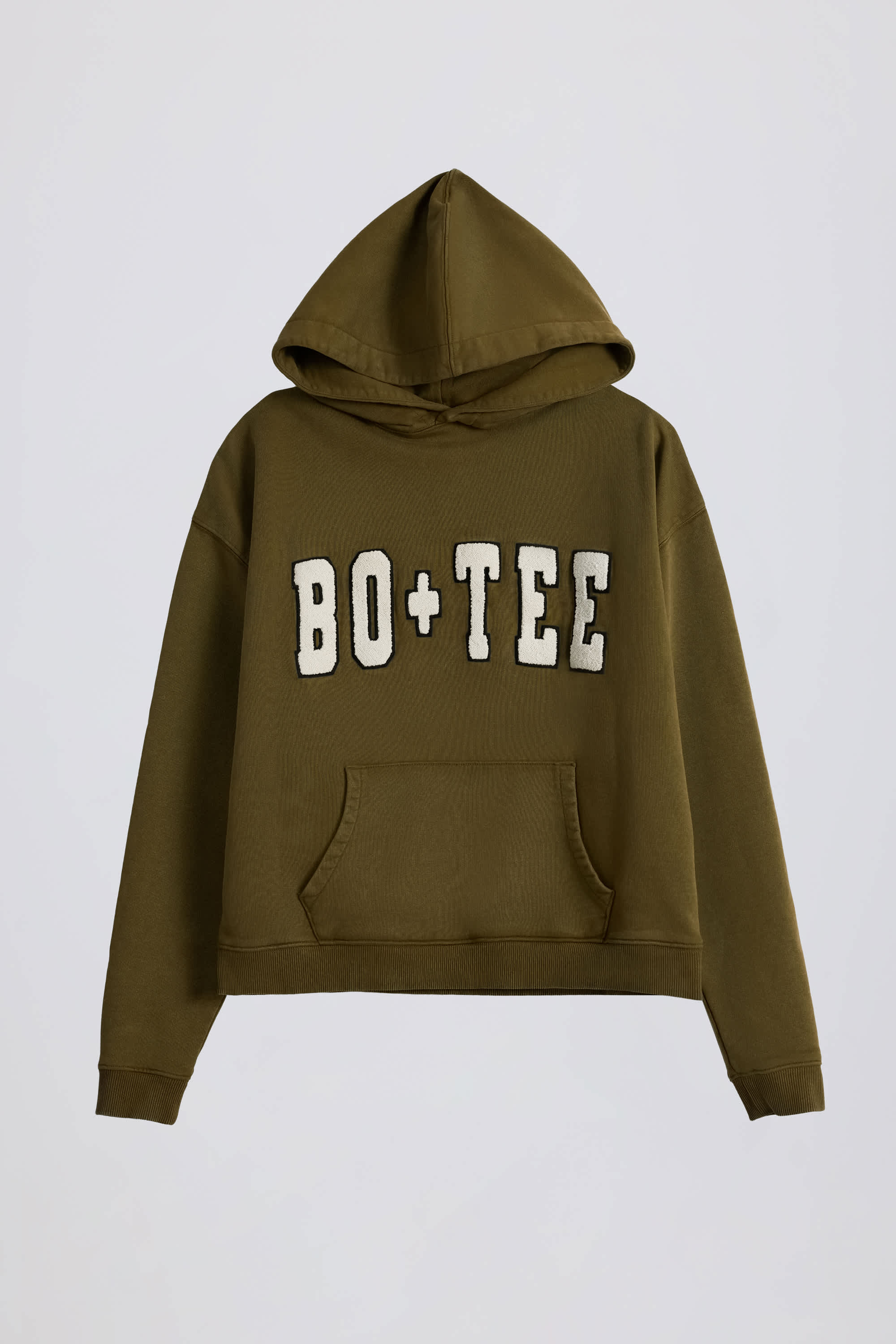 Acid Wash Oversized Hoodie in Dark Green