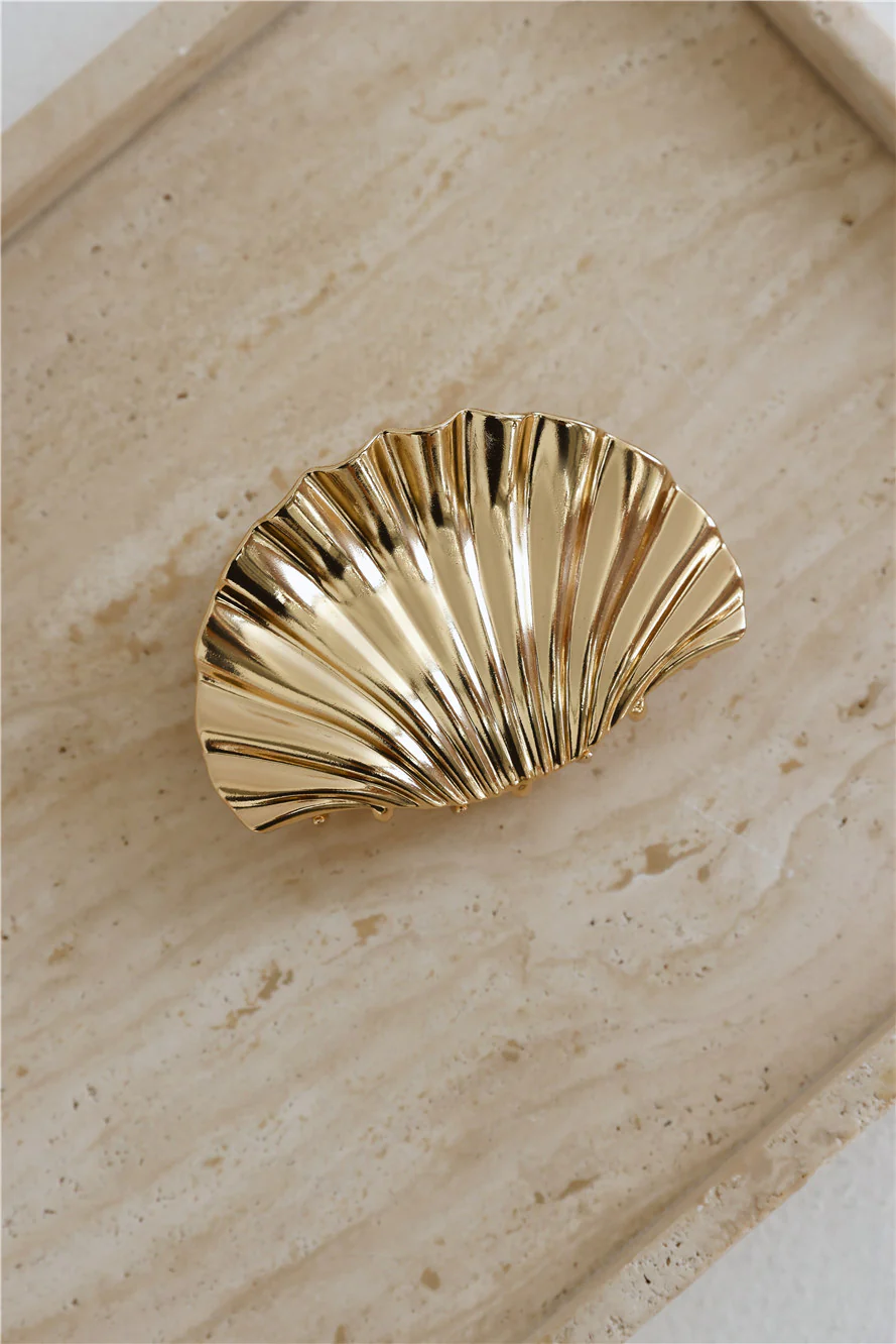 Seaside Muse Hair Claw Gold