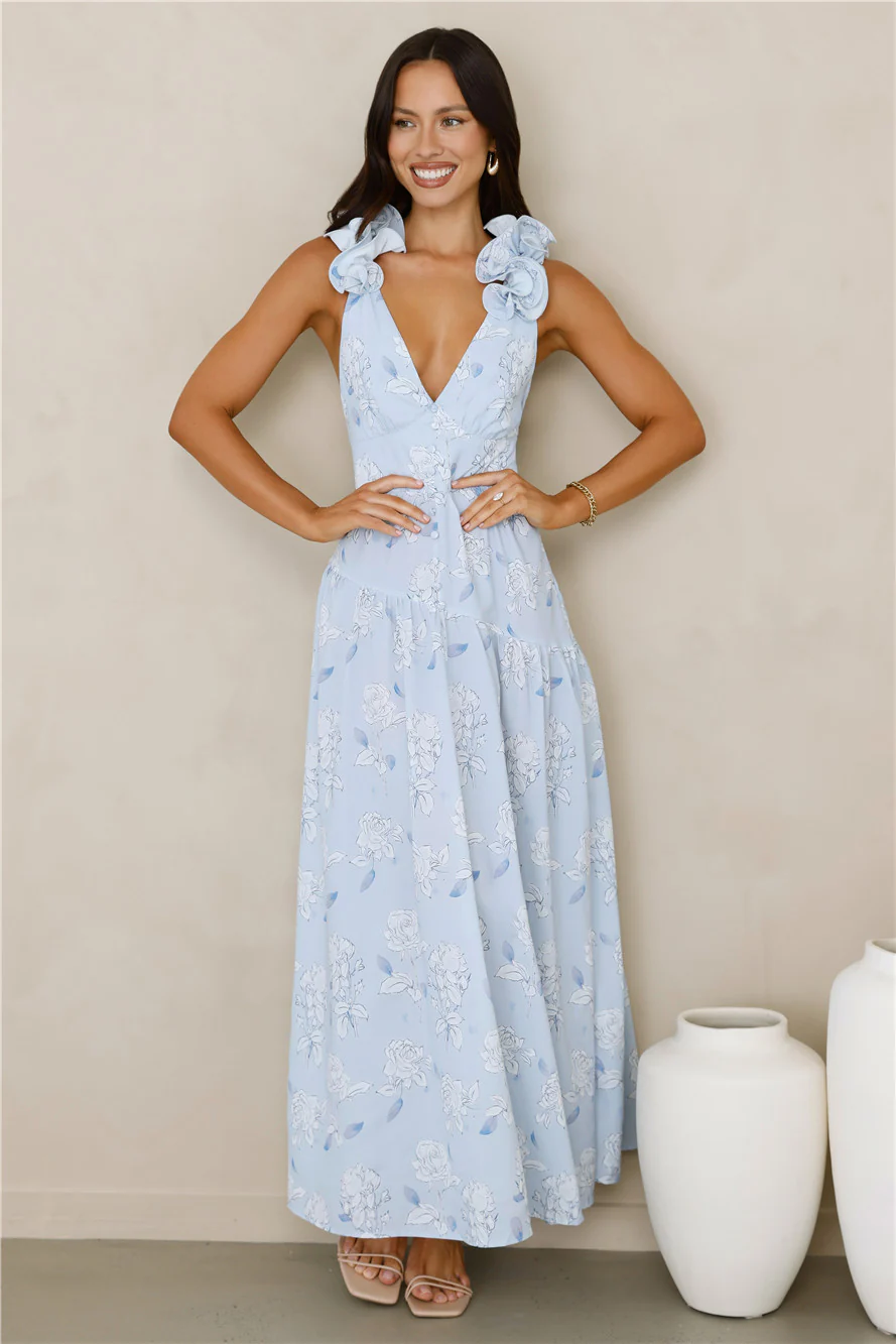 Pretty You Maxi Dress Blue