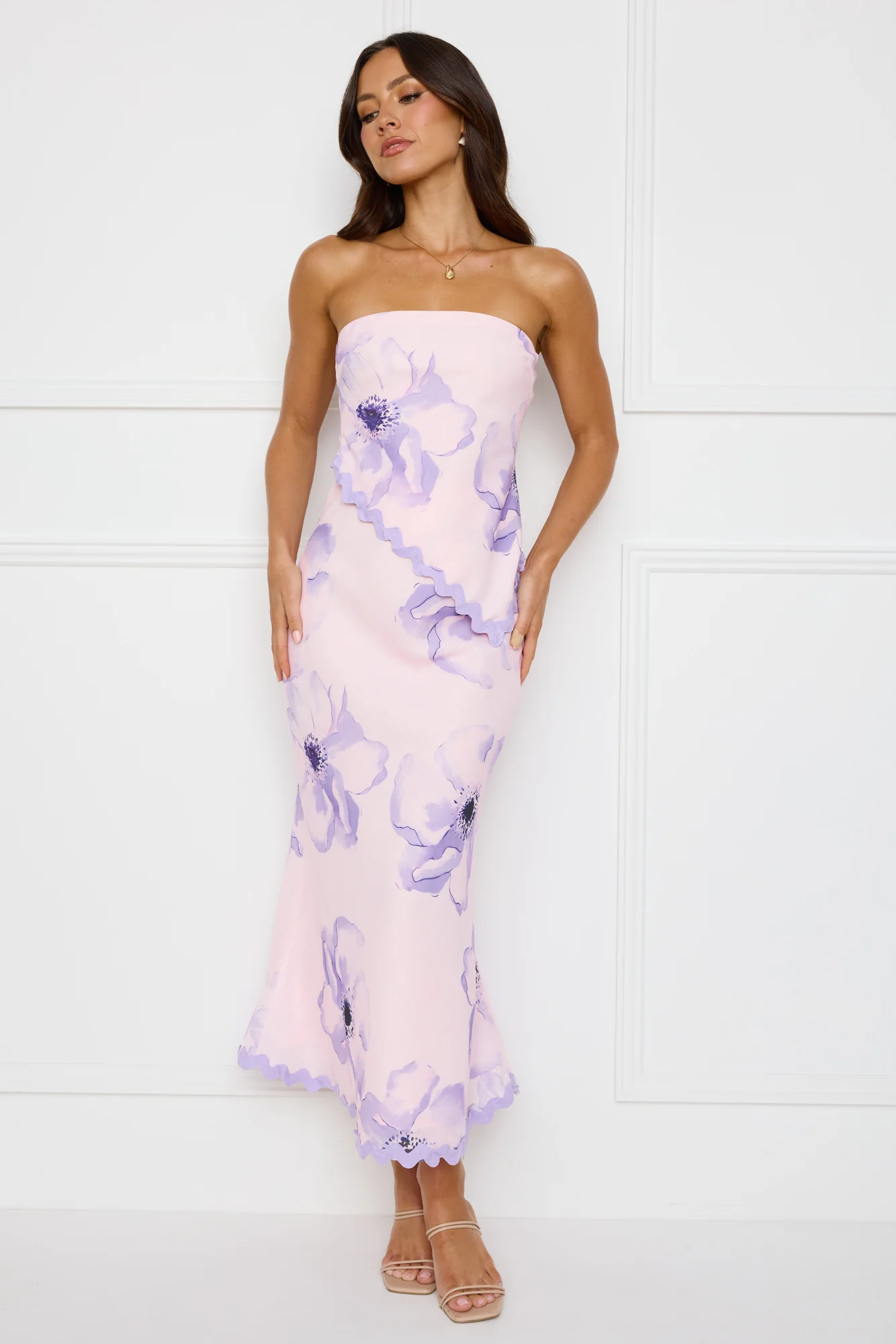 Seaside Stunner Maxi Skirt Lilac