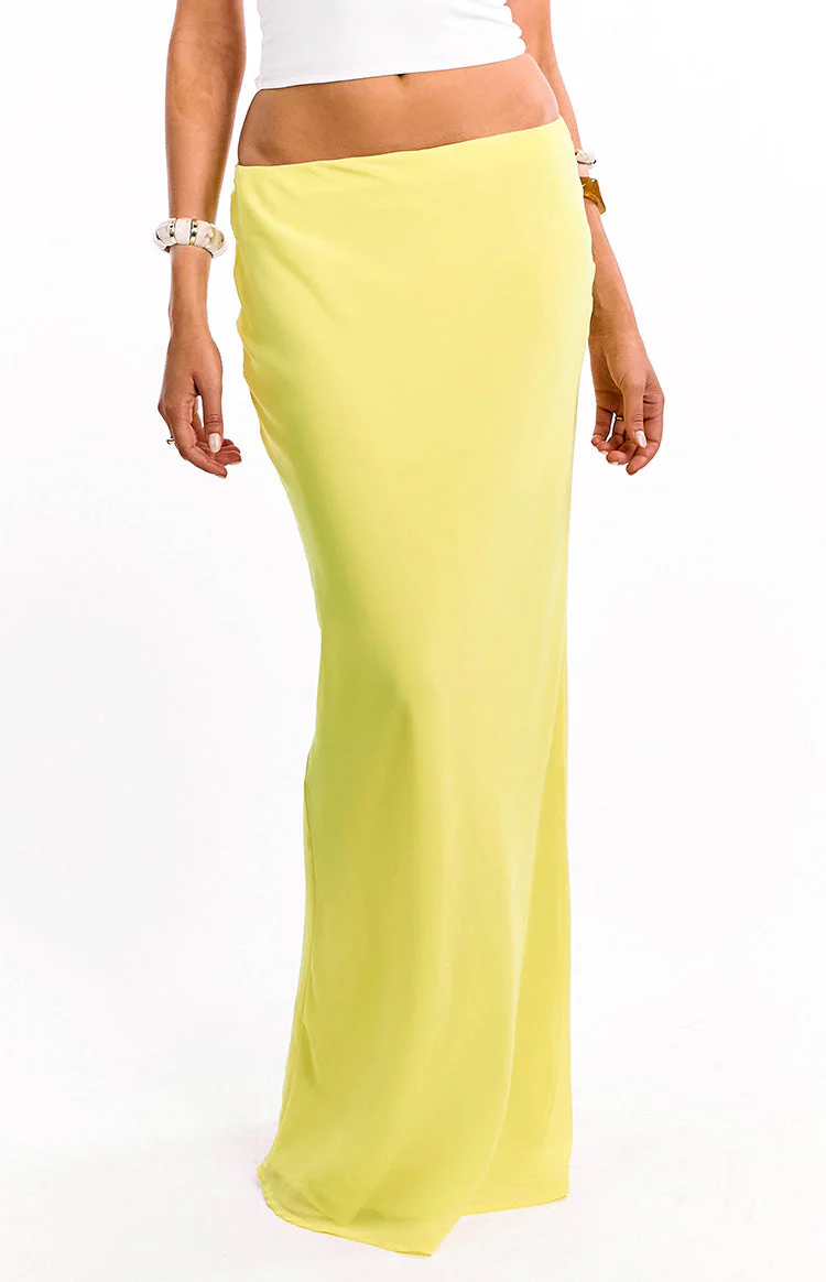 Jacqulin Yellow Maxi Skirt