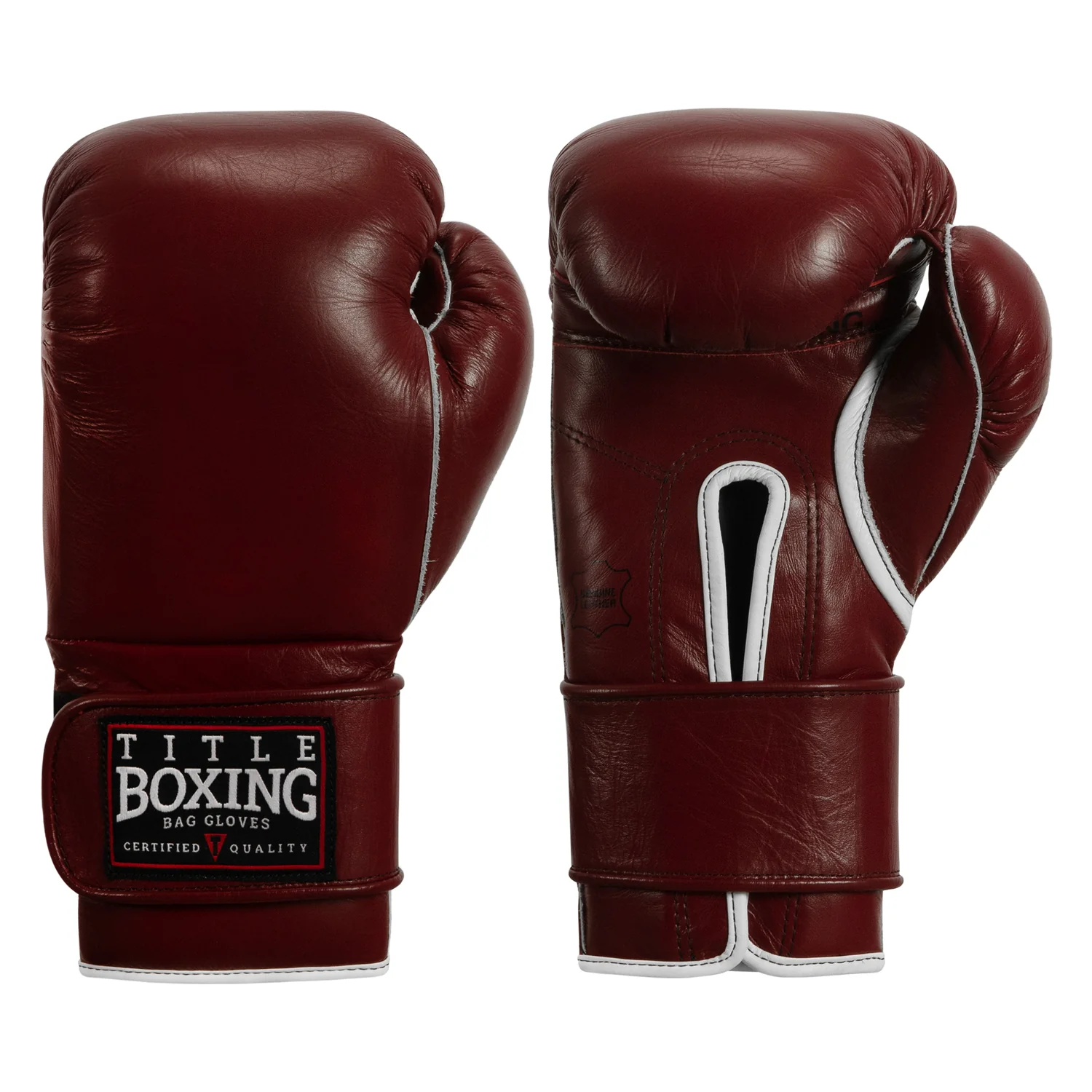 TITLE Boxing Old School Leather Bag Boxing Gloves 2.0