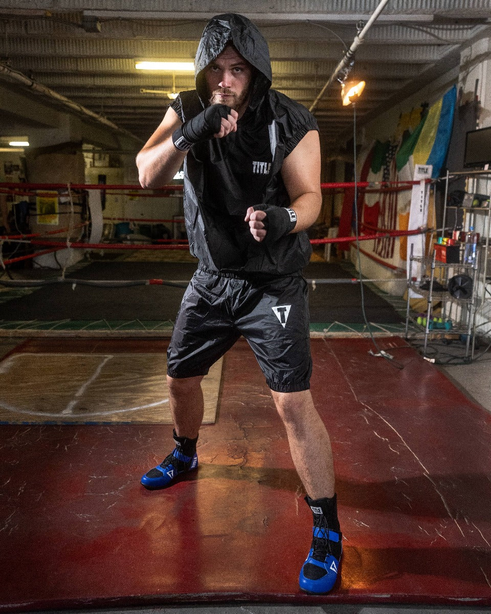 TITLE Boxing Pro Set Vulcanized Rubber Sauna Suit With Hood