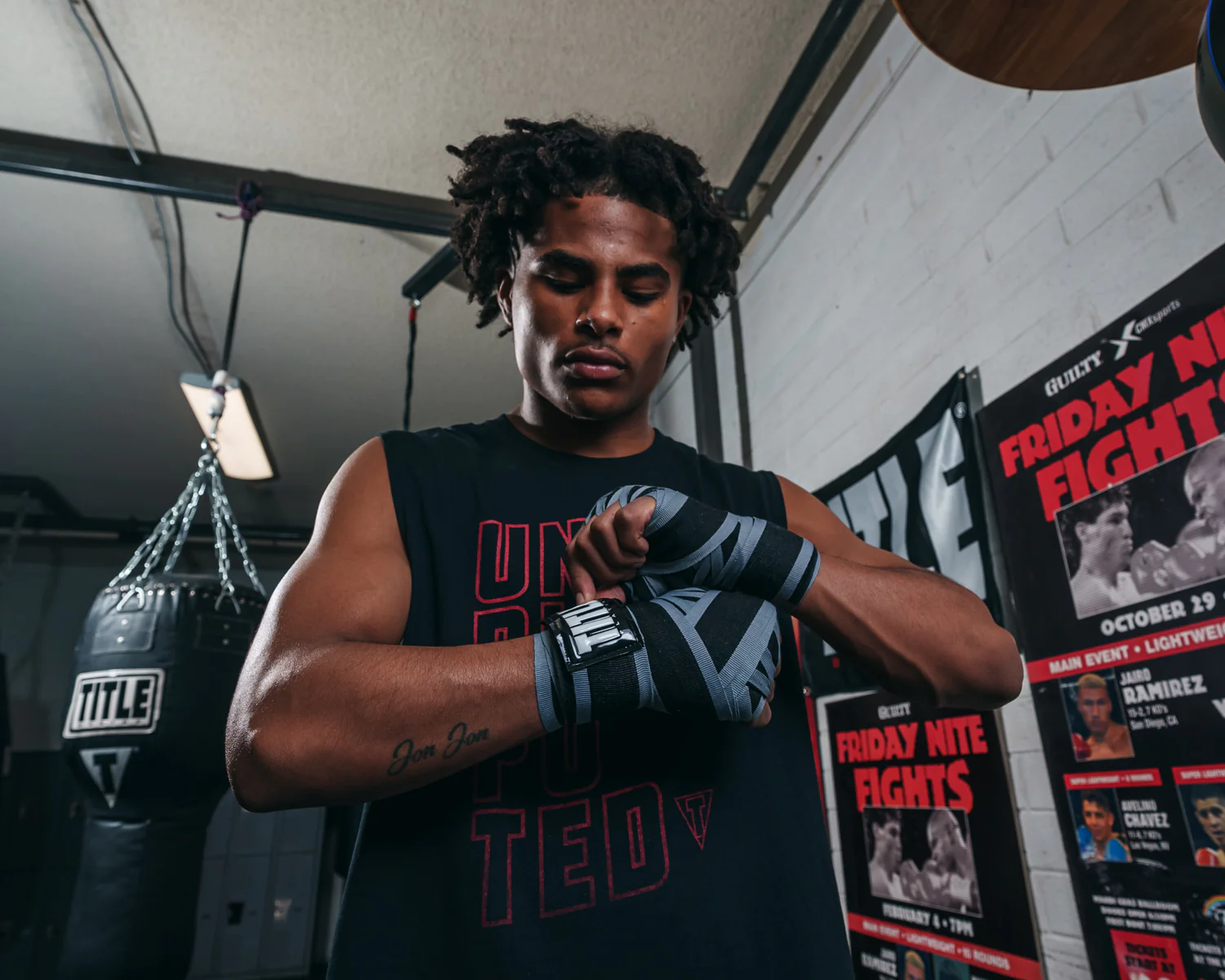 TITLE Platinum 180” Semi Elastic Hand Wraps