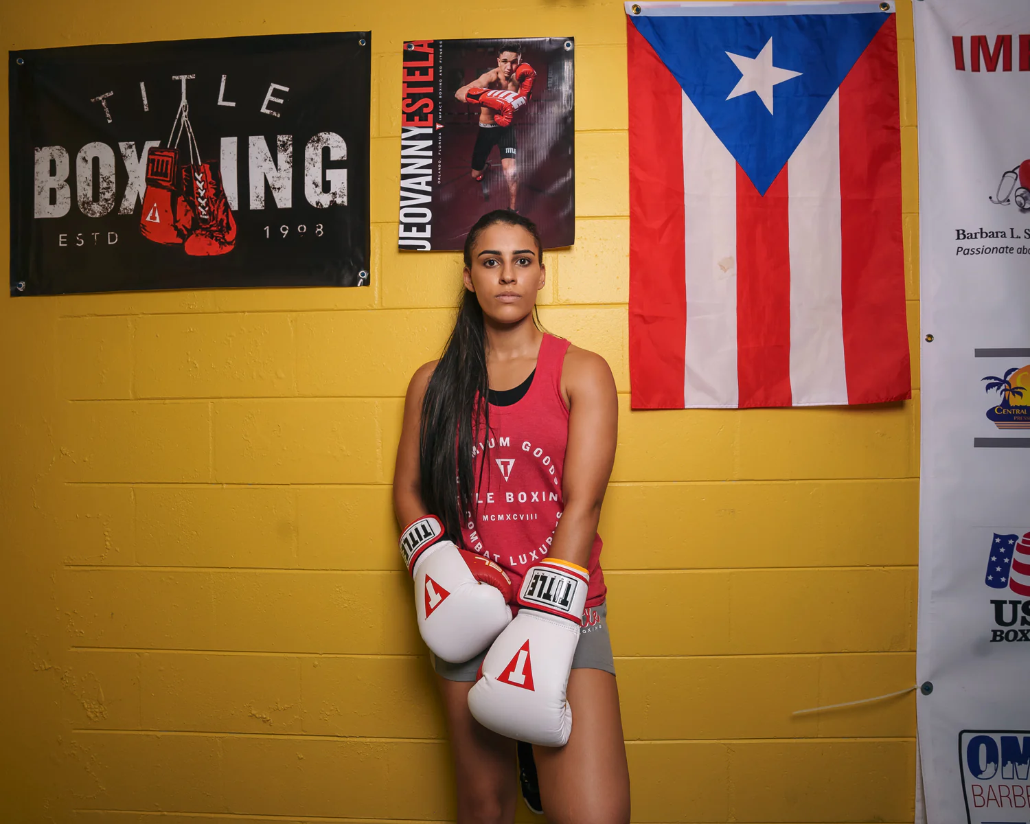 TITLE Boxing Hanging Glove Banner
