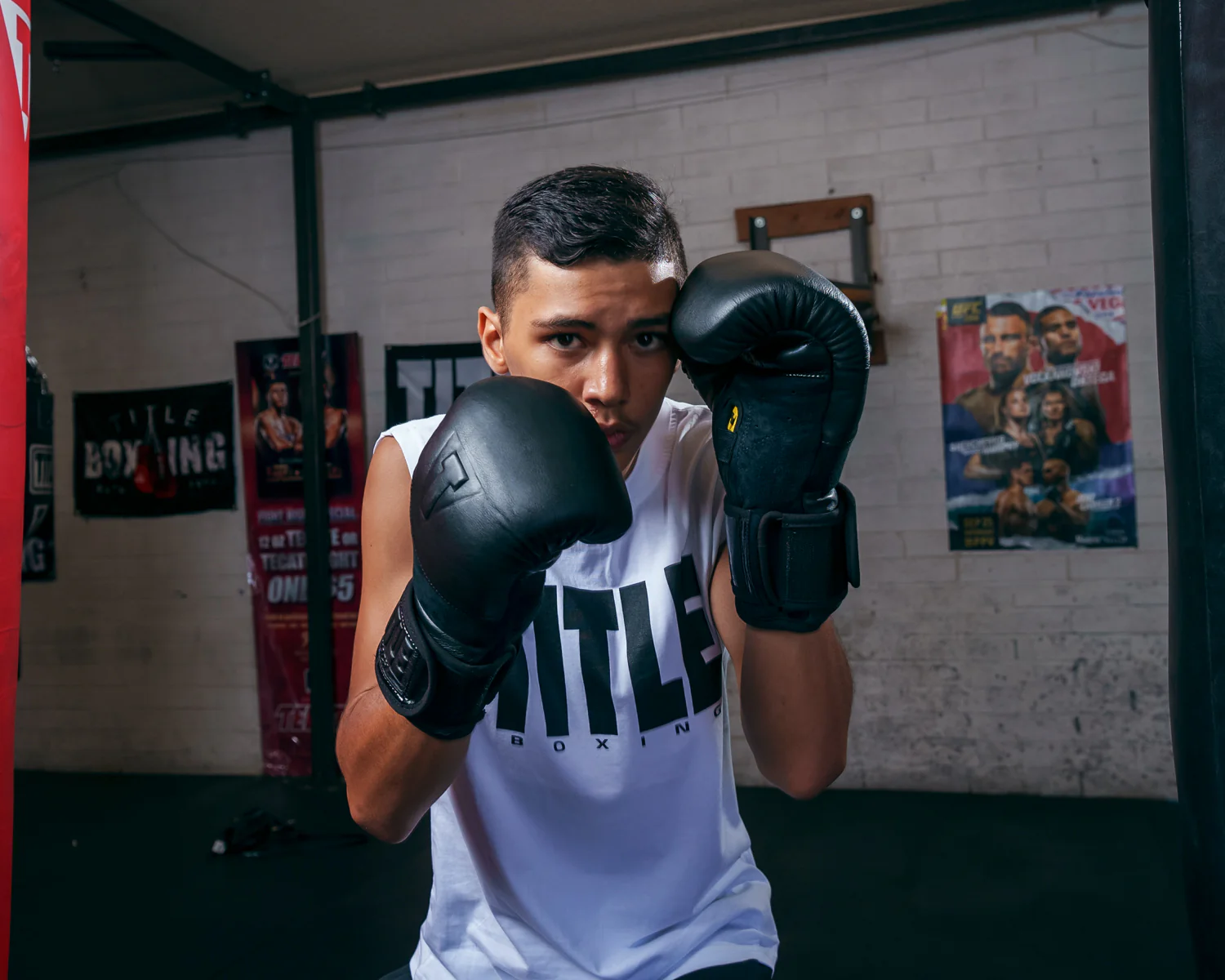 TITLE Black Blitz Bag Boxing Gloves