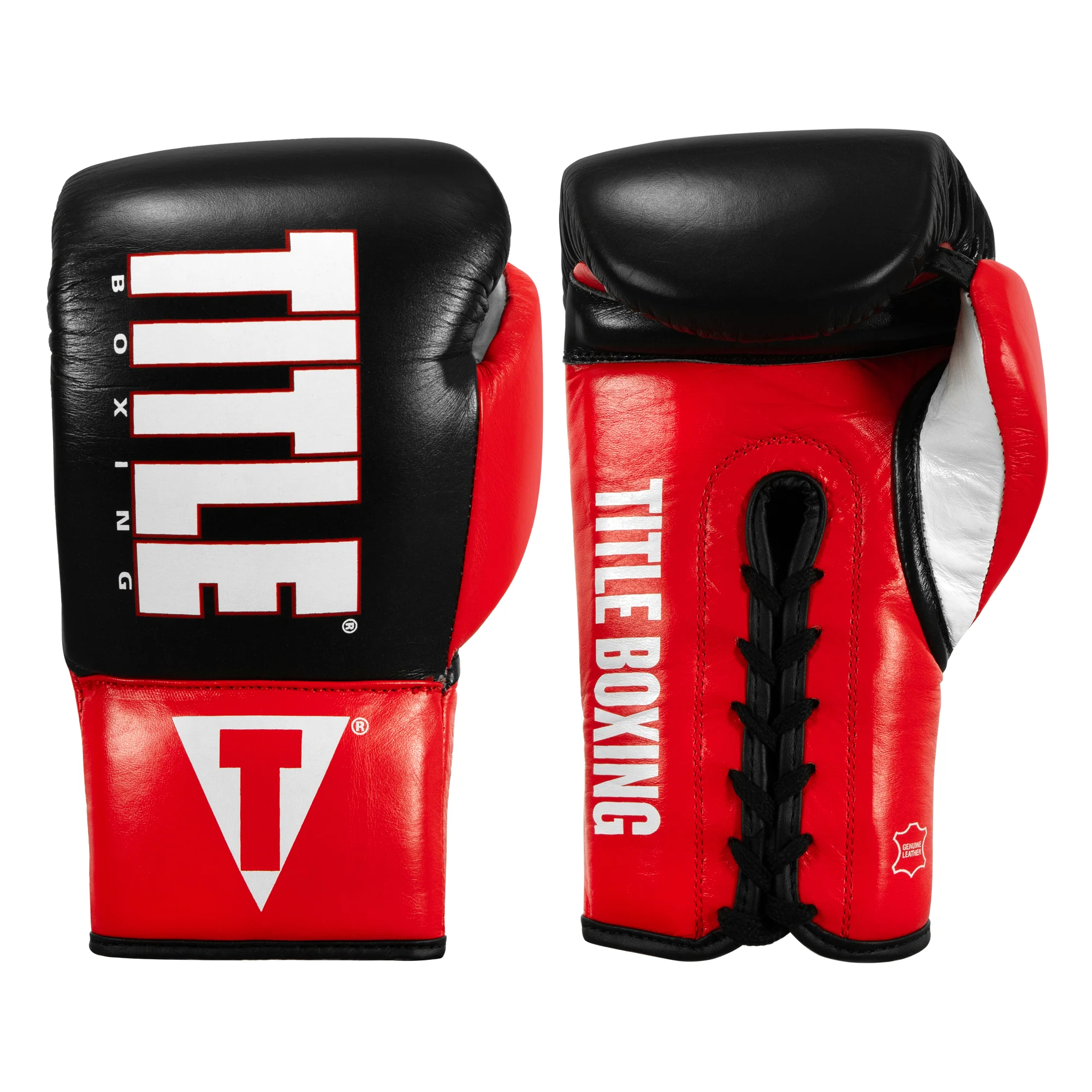 TITLE Boxing Pro Style Youth Lace Training Boxing Gloves