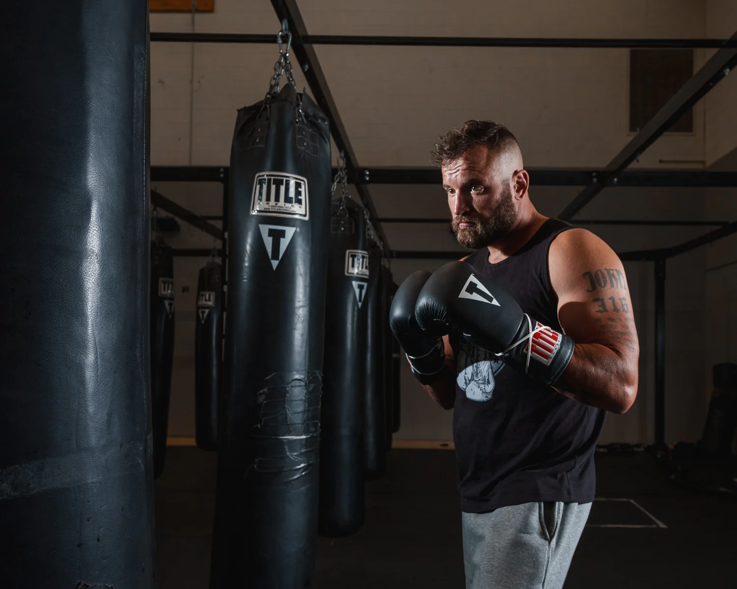 TITLE Classic Leather Lace Training Boxing Gloves 2.0