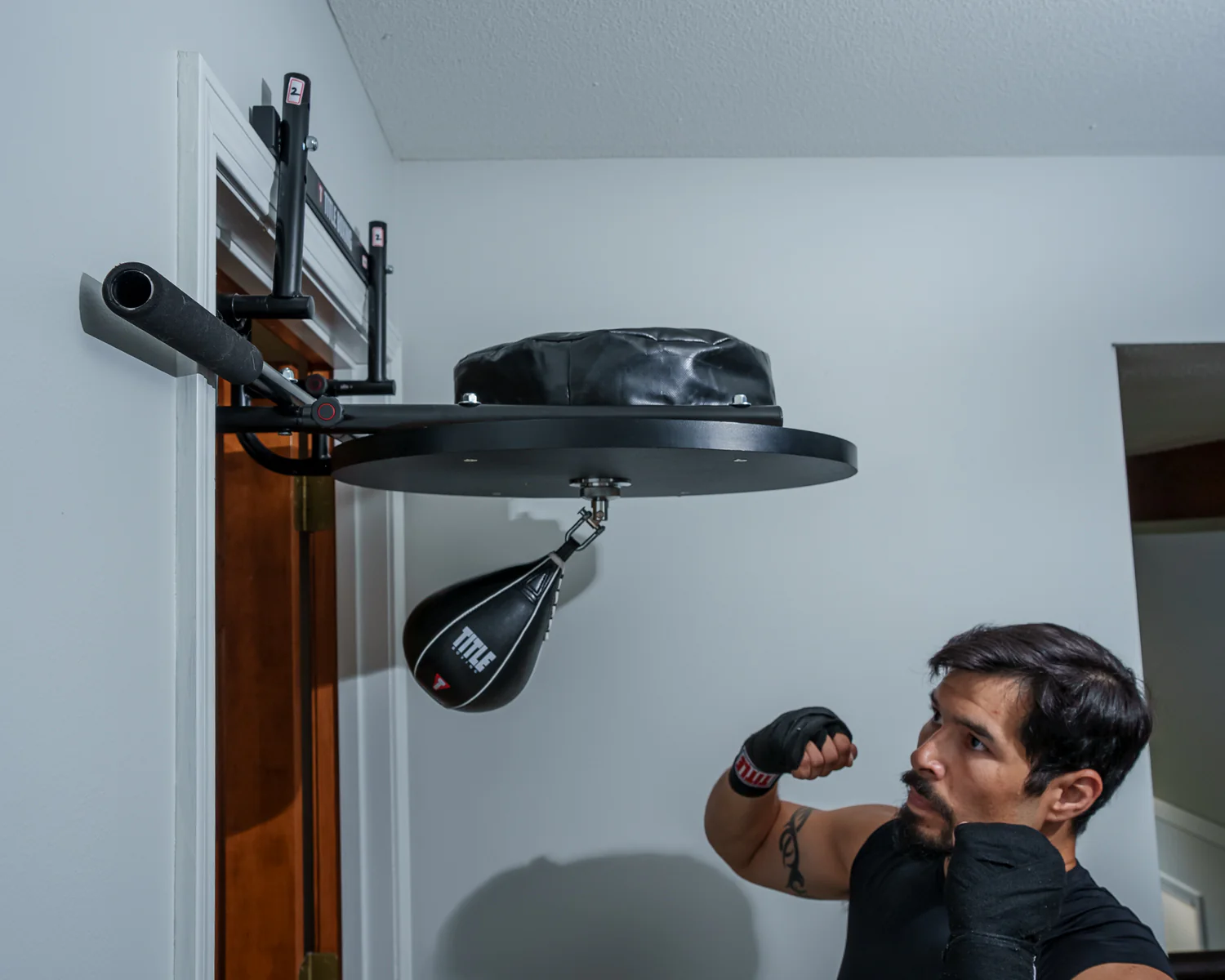 TITLE Boxing Complete Doorway Speed Bag Platform