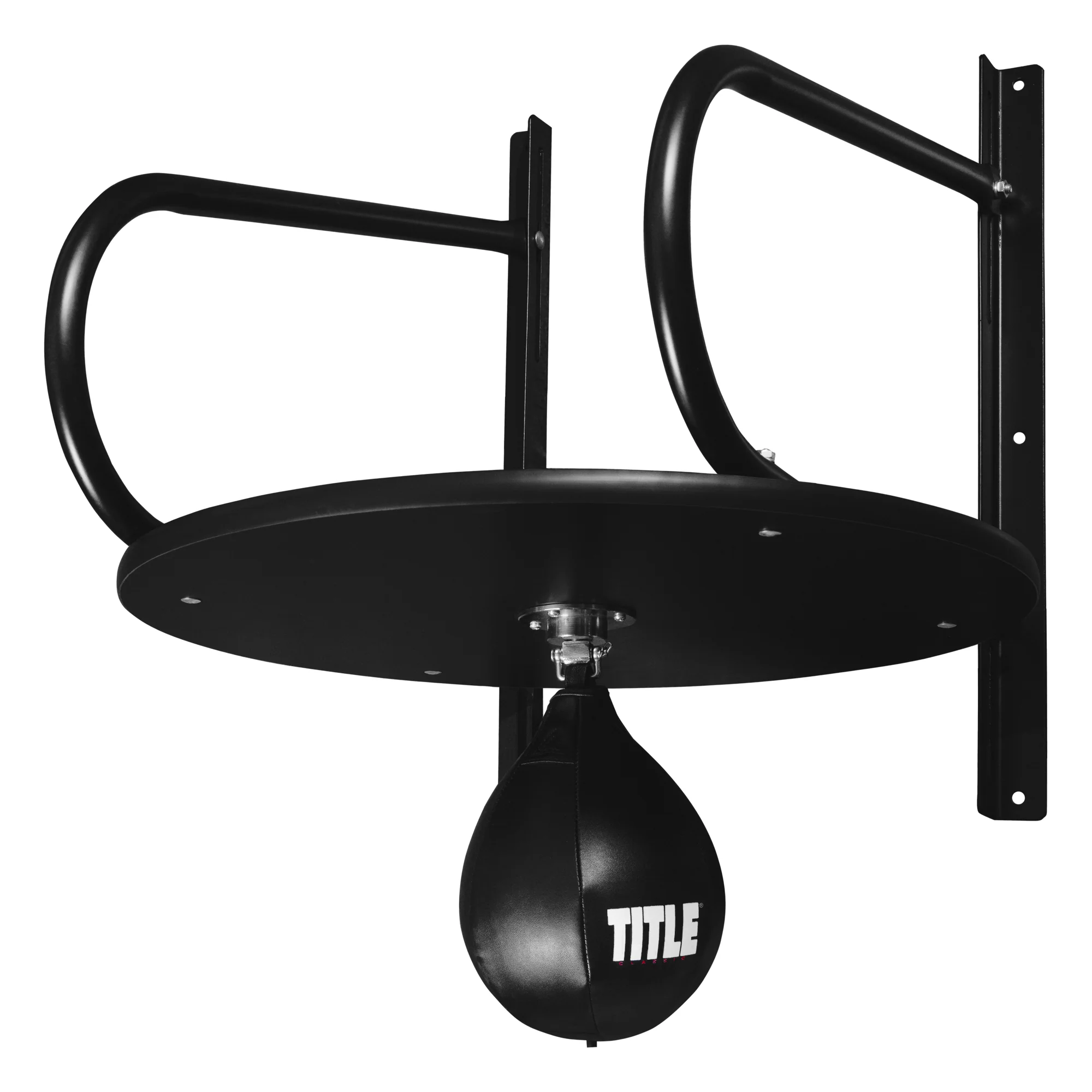 TITLE Classic Boxing Speed Bag Platform & Gloves Bundle