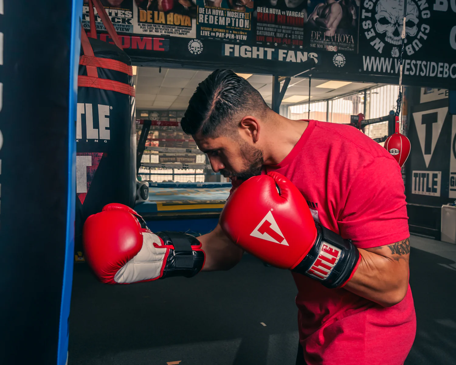 TITLE Classic Power Weight Bag Boxing Gloves