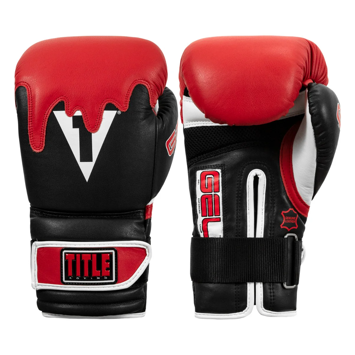 TITLE Boxing Gel Lava Leather Series Bag Boxing Gloves