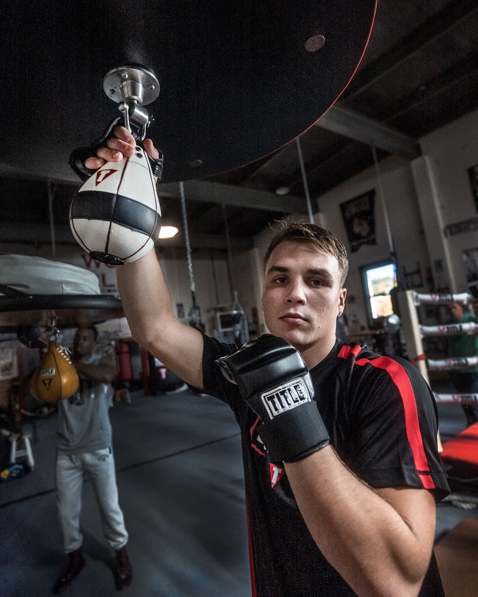 TITLE Boxing Leather Super Speed Bag Boxing Gloves