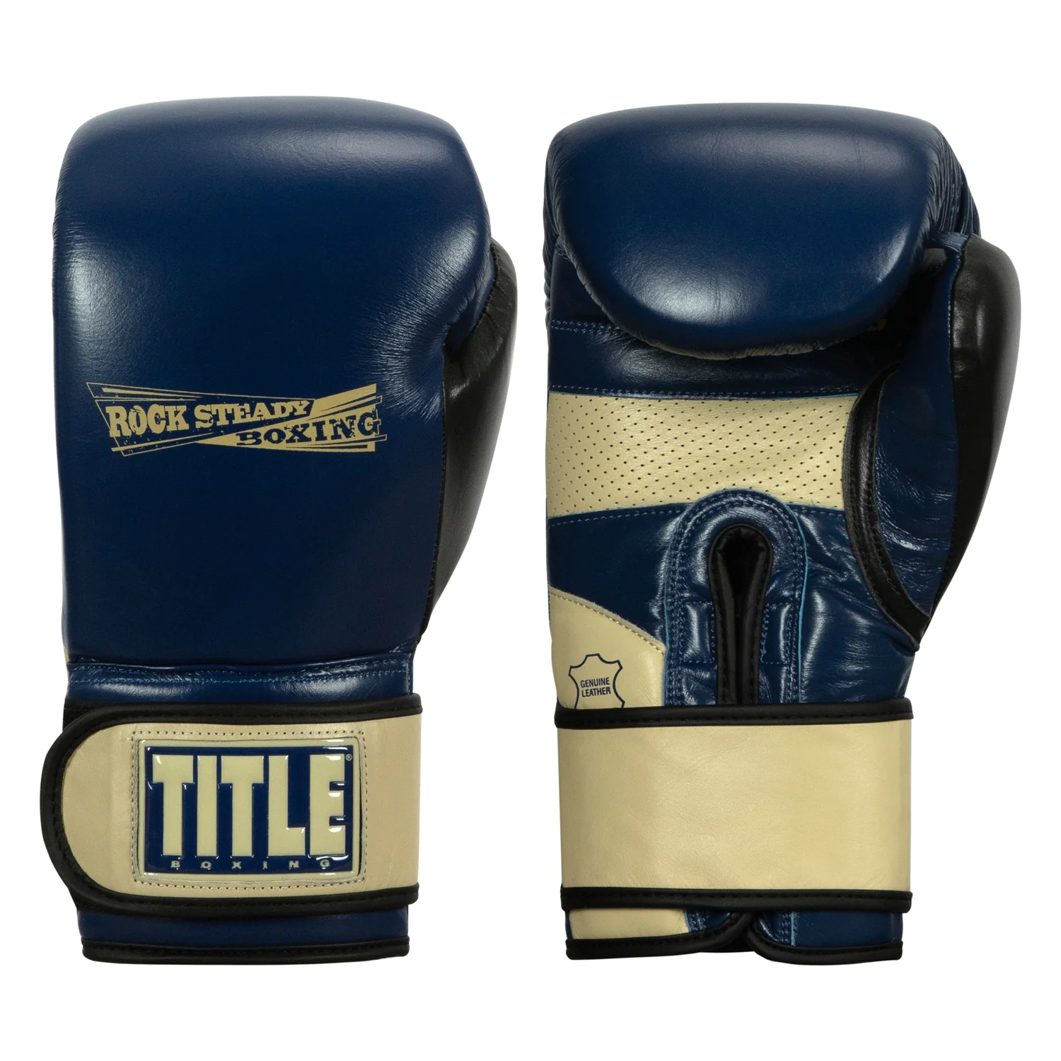 TITLE Boxing Rock Steady Leather Training Boxing Gloves
