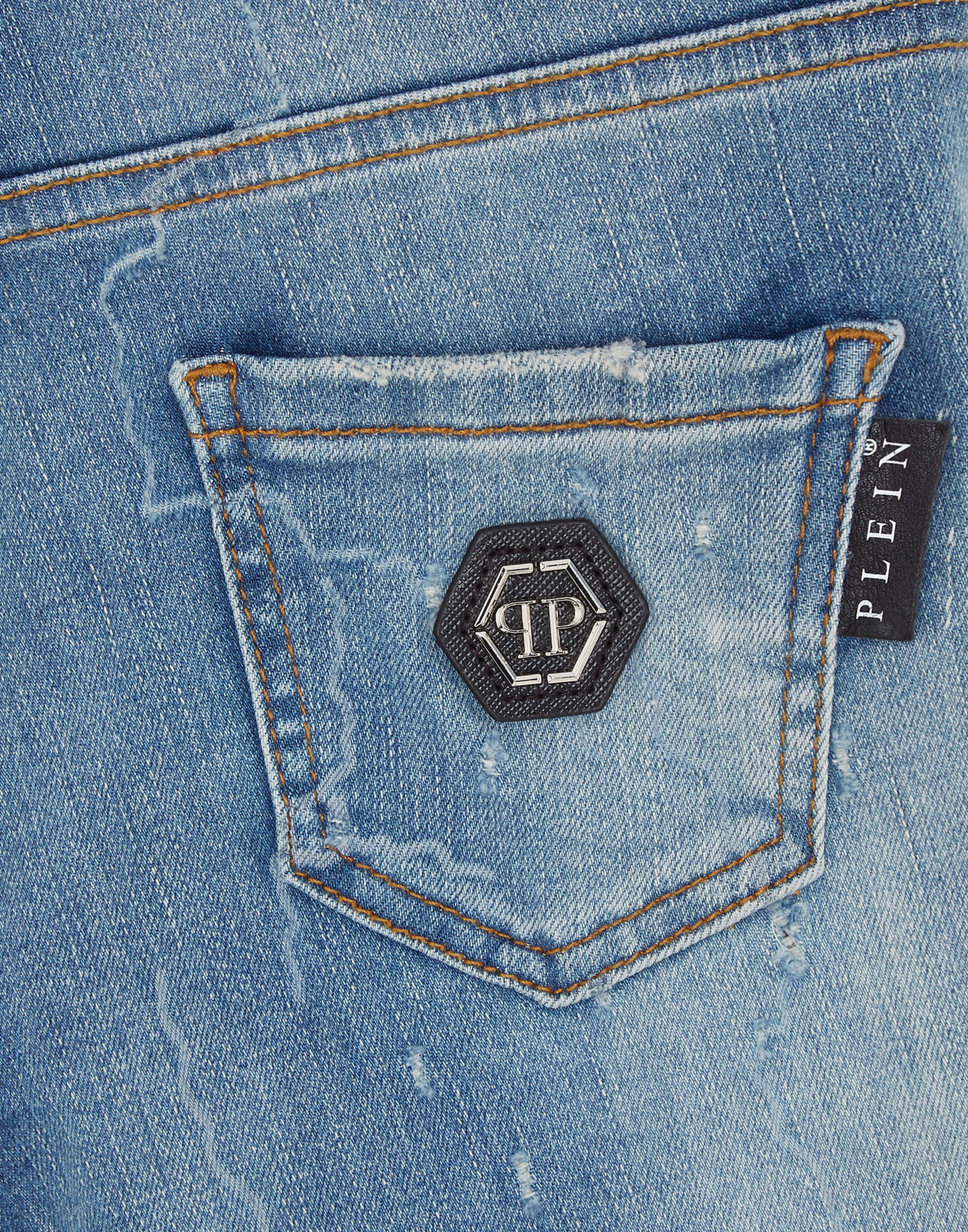 PHILPP PLEIN Regular Fit Premium Jeans Bulldogs