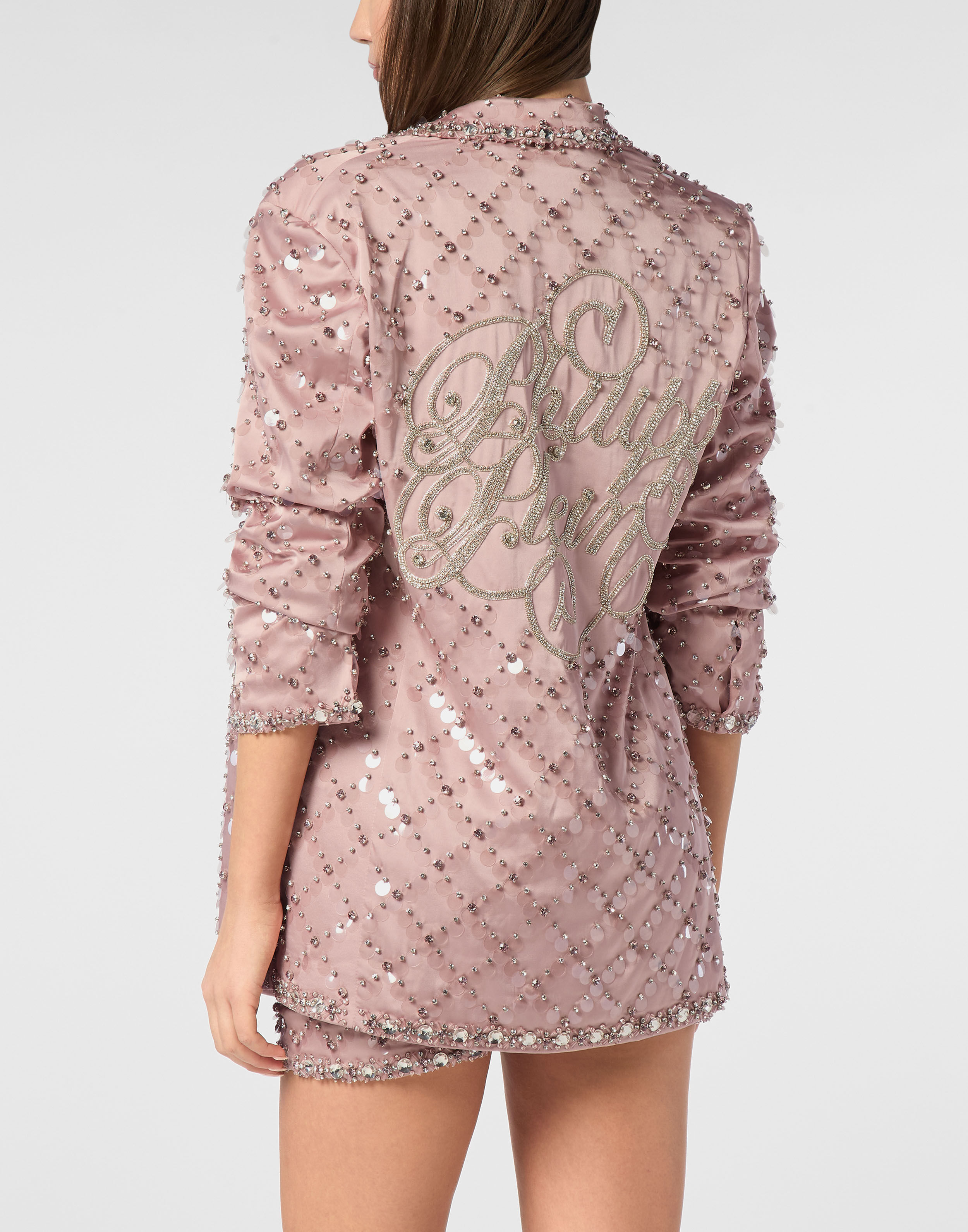 PHILPP PLEIN Blazer Boyfriend Fit Plein Paillettes
