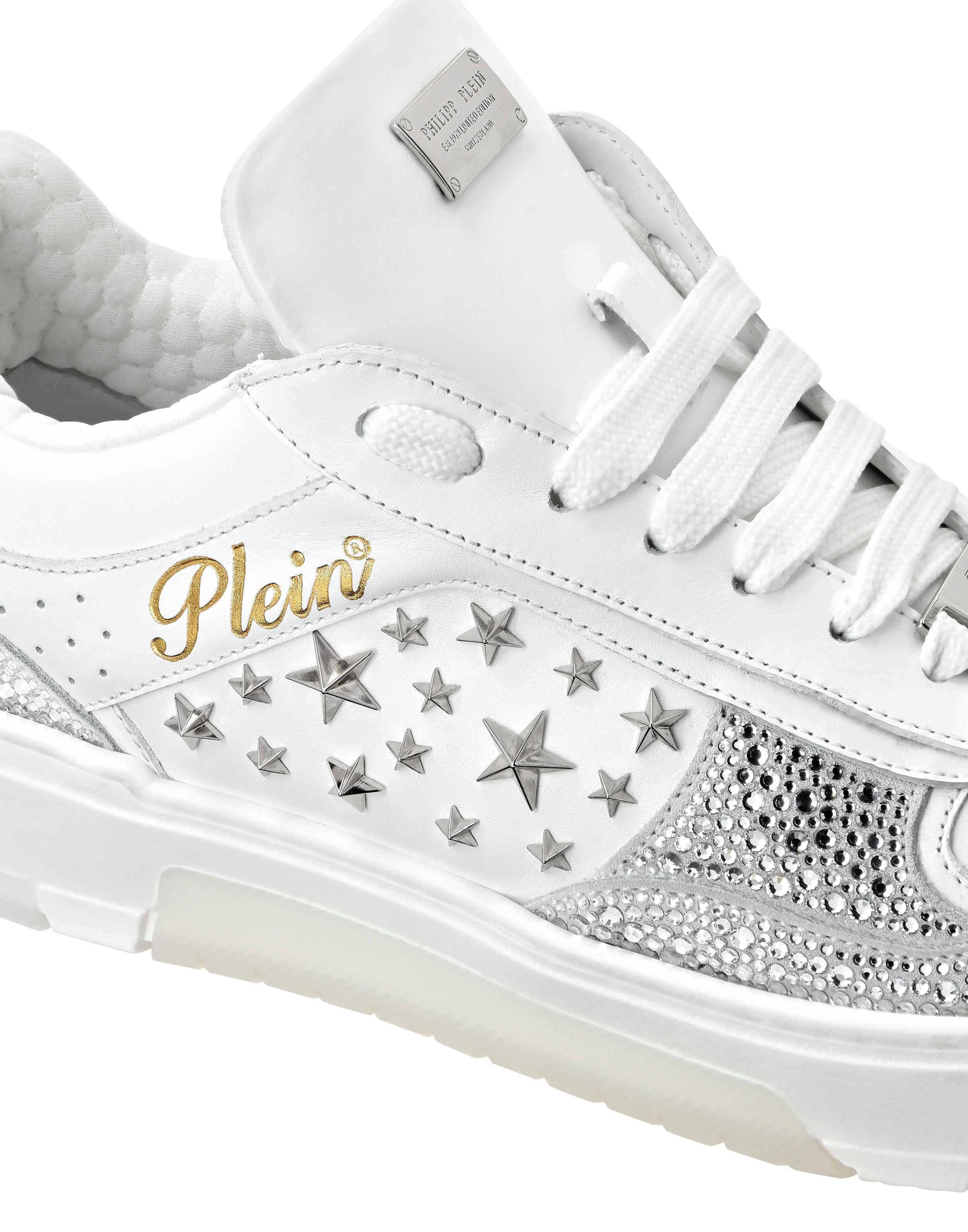 PHILPP PLEIN Low-Top Sneakers Mix Studs Star
