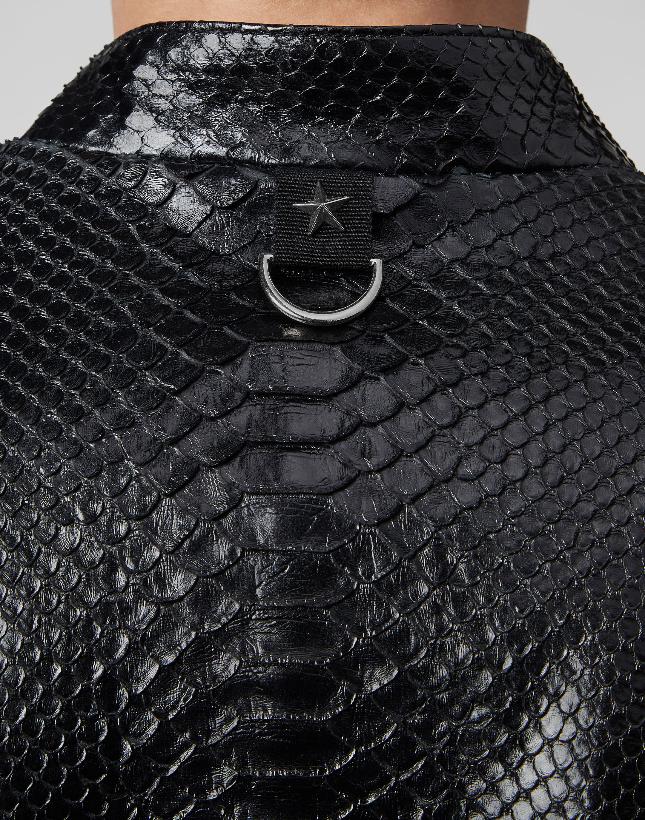 PHILPP PLEIN Leather Biker slim fit Luxury