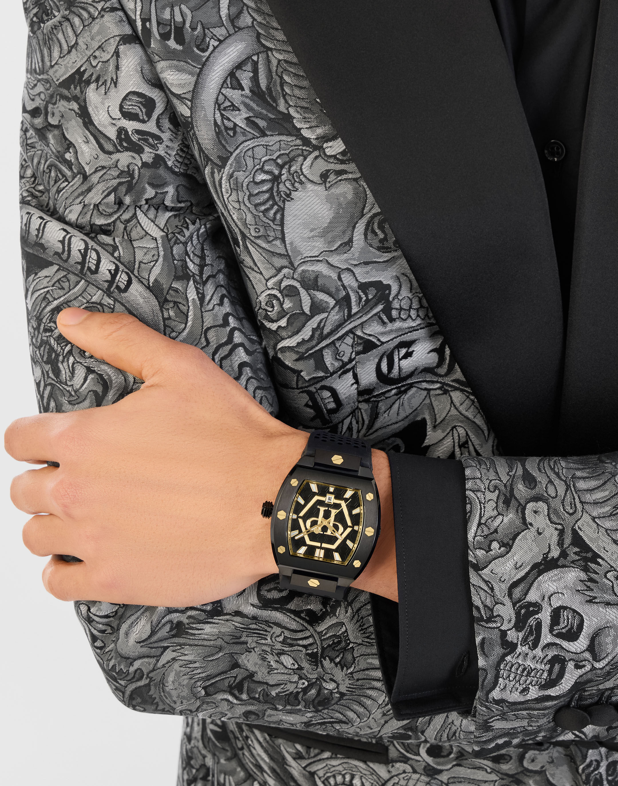 PHILPP PLEIN Stainless Steel Watches The Hexagon Phantom