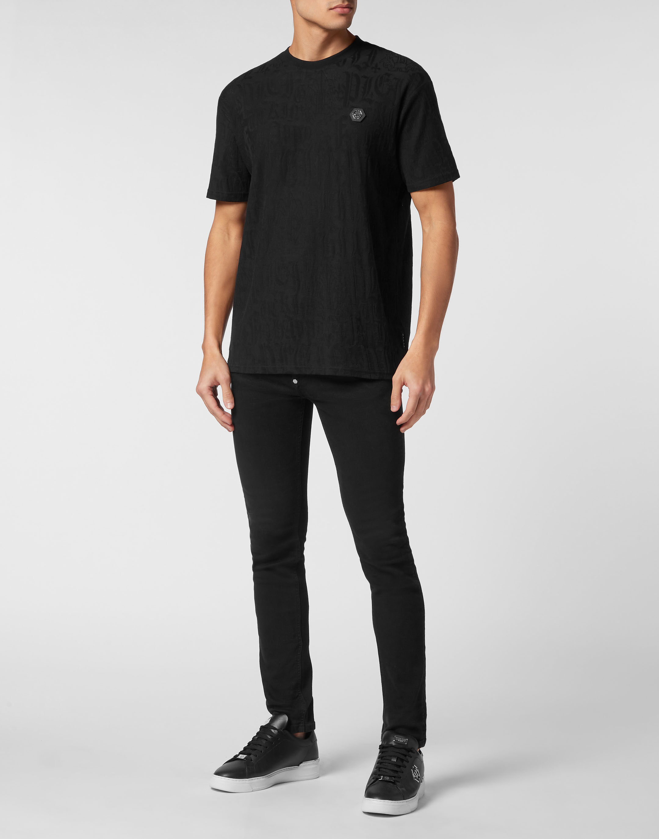 PHILPP PLEIN T-shirt Round Neck SS Monogram