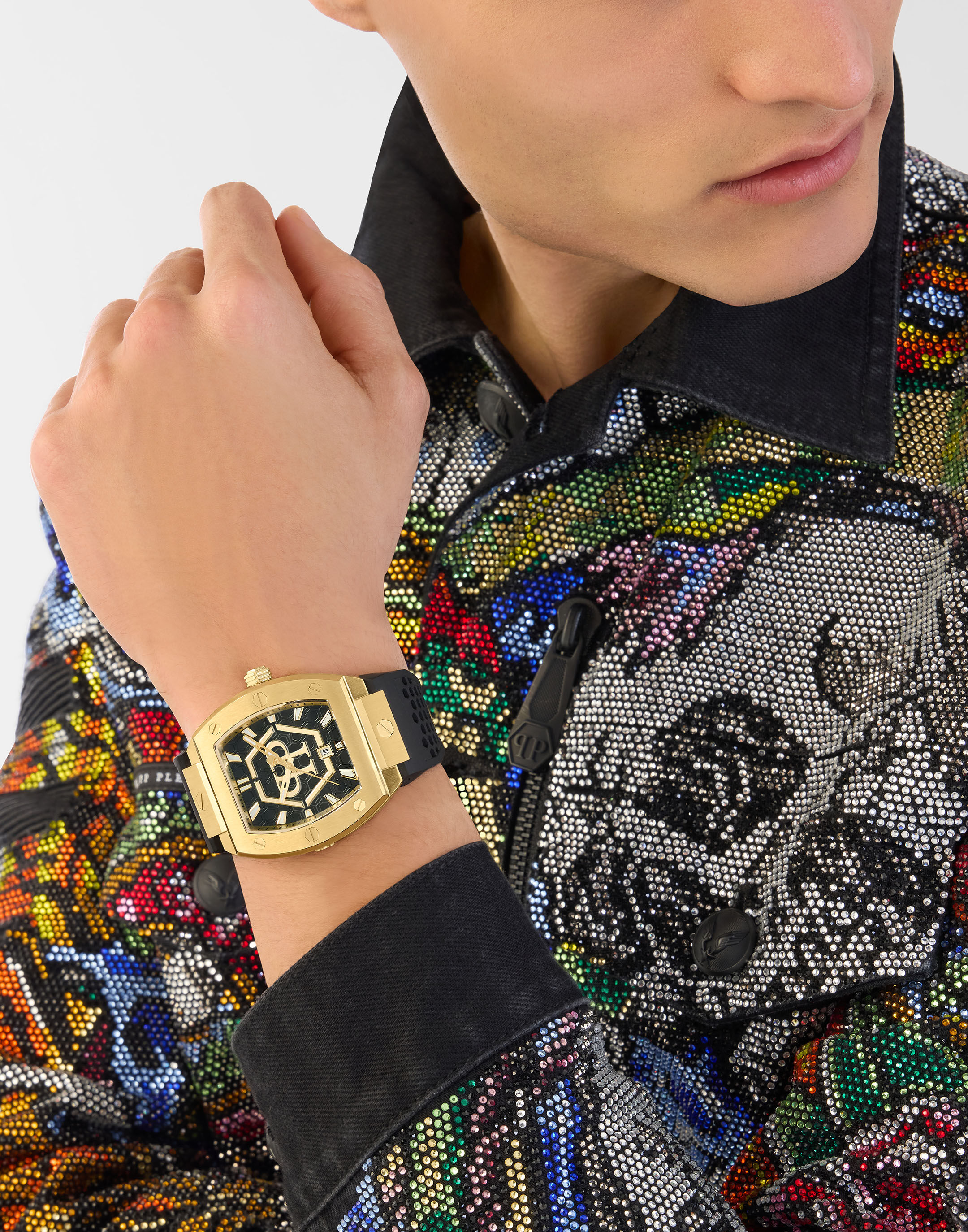 PHILPP PLEIN Stainless Steel Watches The Hexagon Phantom