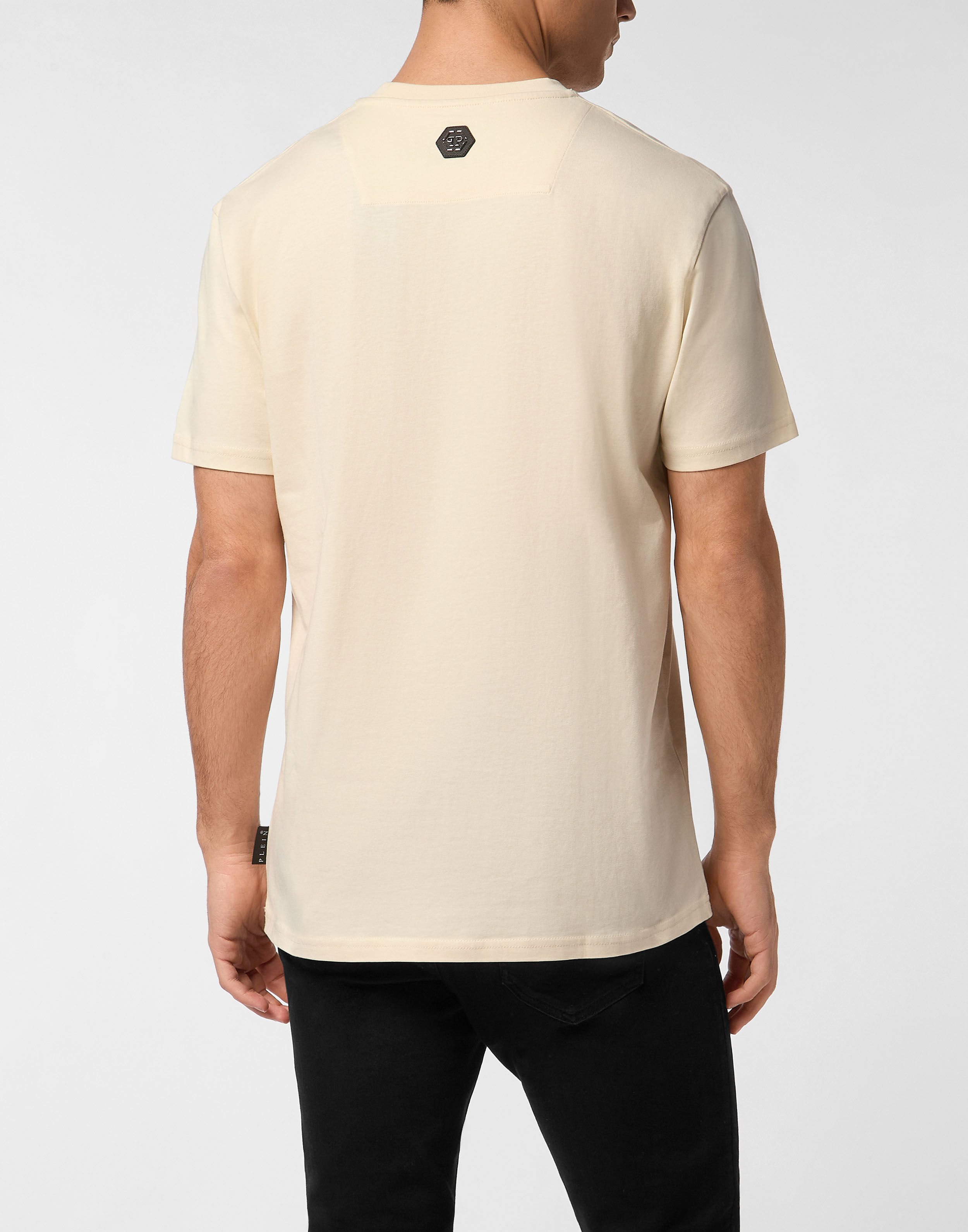 PHILPP PLEIN Printed Round Neck T-Shirt Skull & Bones