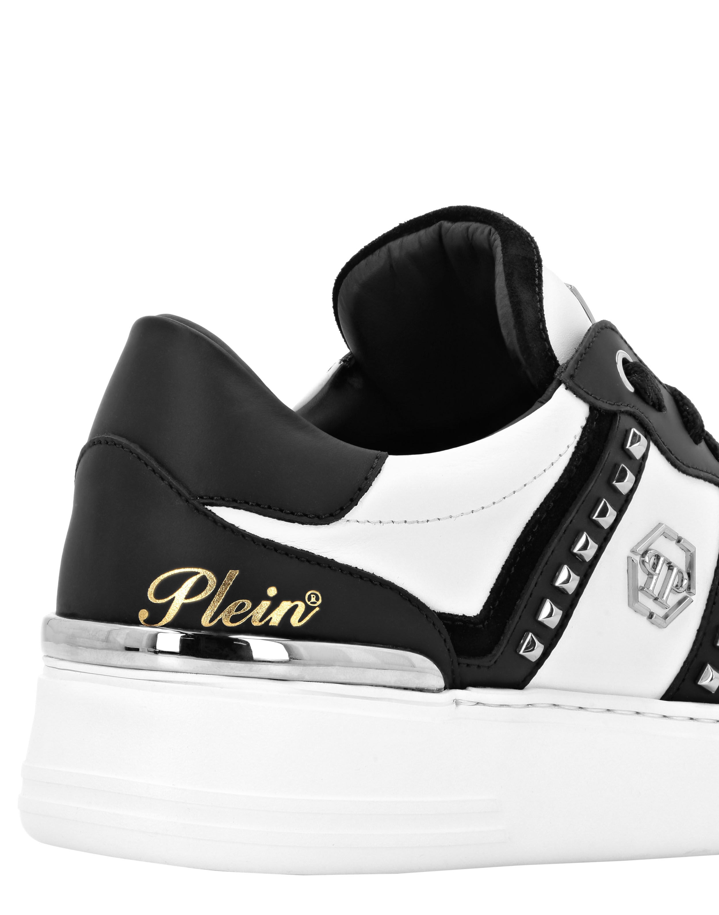 PHILPP PLEIN Low Top Sneakers Mix Cut Studs