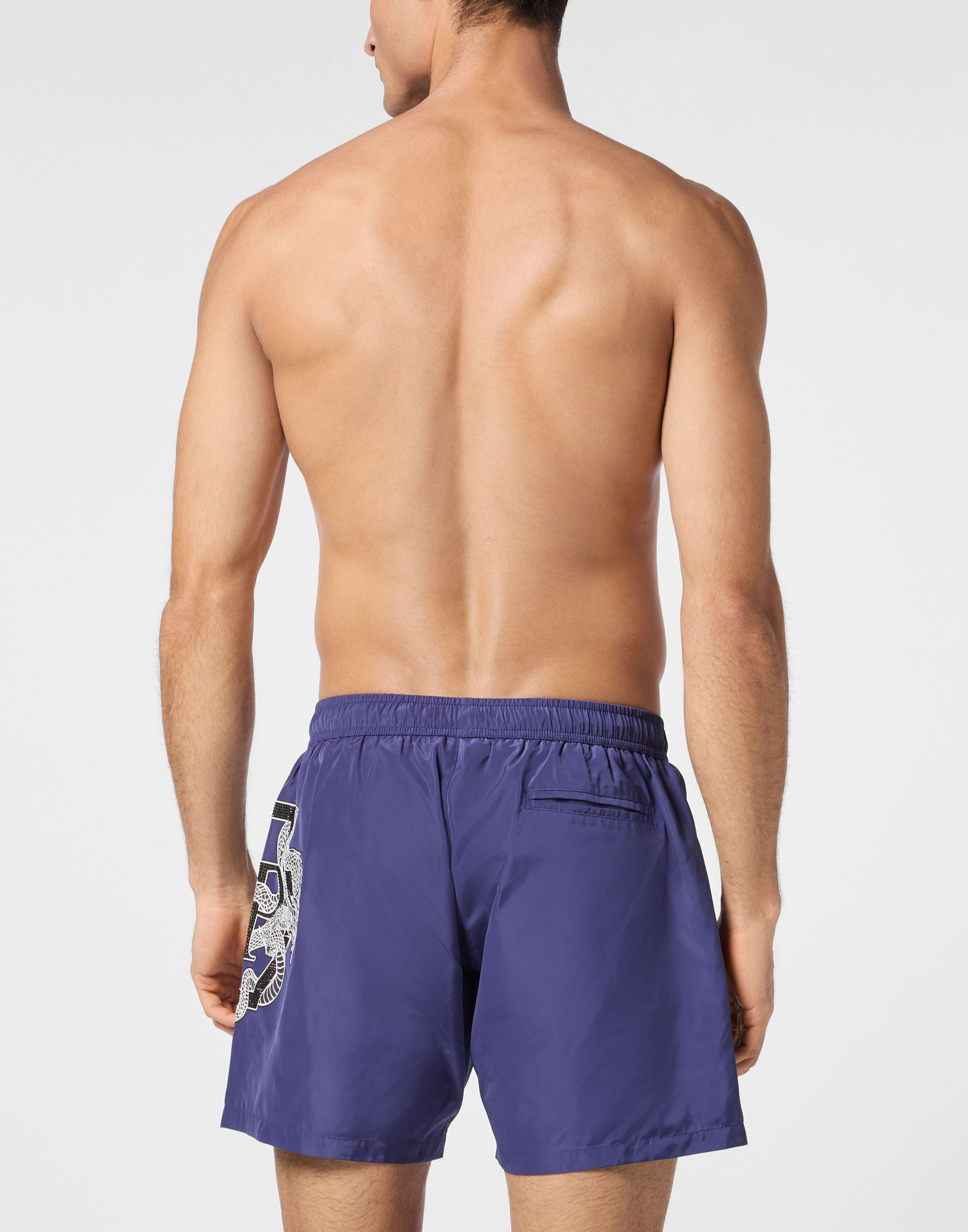 PHILPP PLEIN Beachwear Short Trousers Dragon