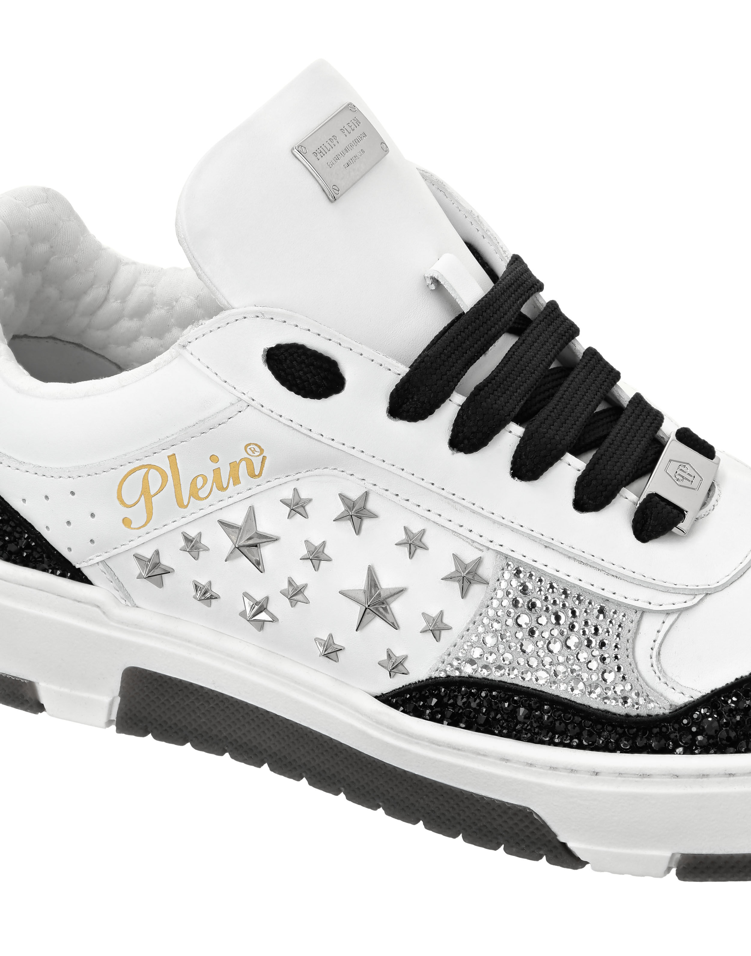 PHILPP PLEIN Low-Top Sneakers Mix Studs Star