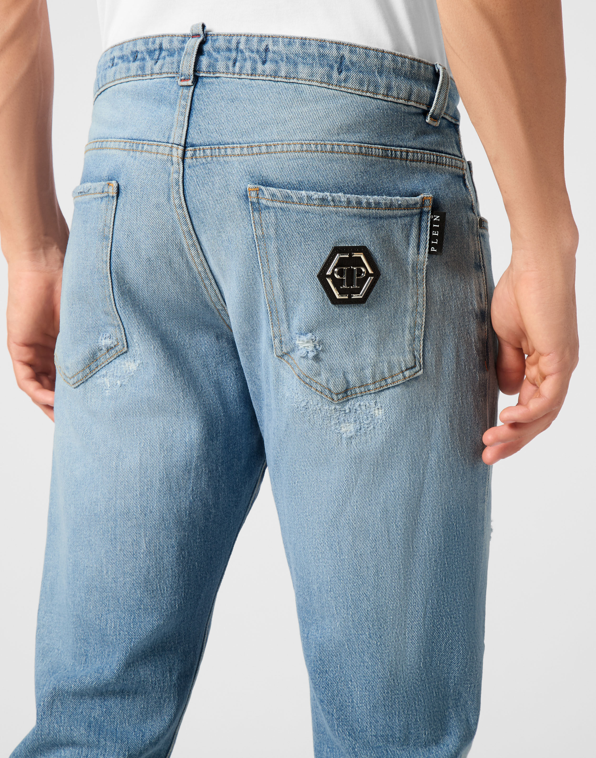 PHILPP PLEIN Super Straight Cut Trousers