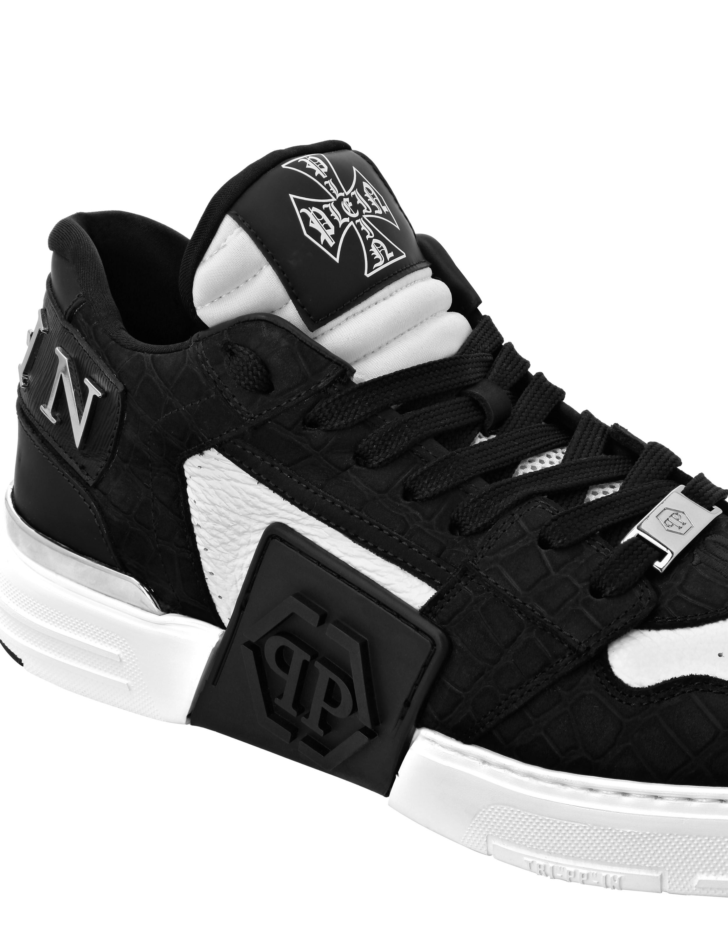 PHILPP PLEIN Low Top Sneakers Phantom Cocco