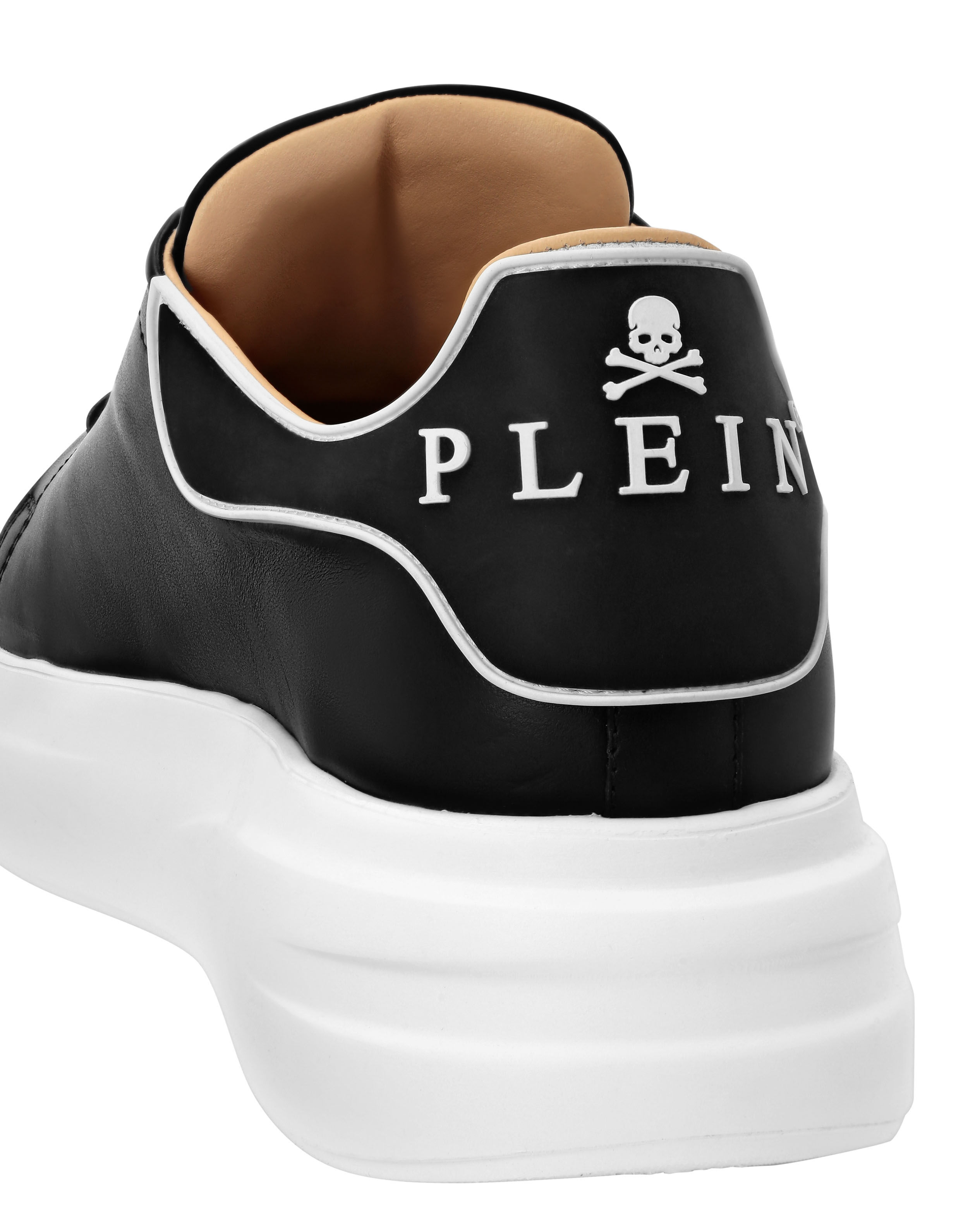 PHILPP PLEIN Leather Low-Top Sneakers Megastar