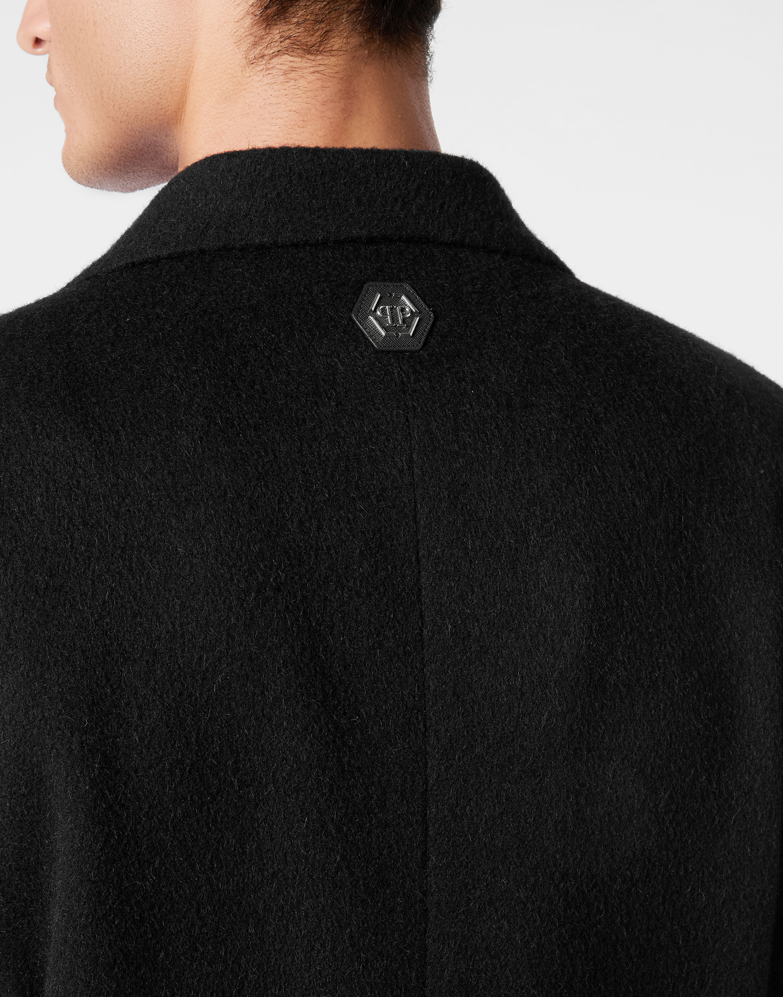 PHILPP PLEIN Wool/Cashmere Coat LS