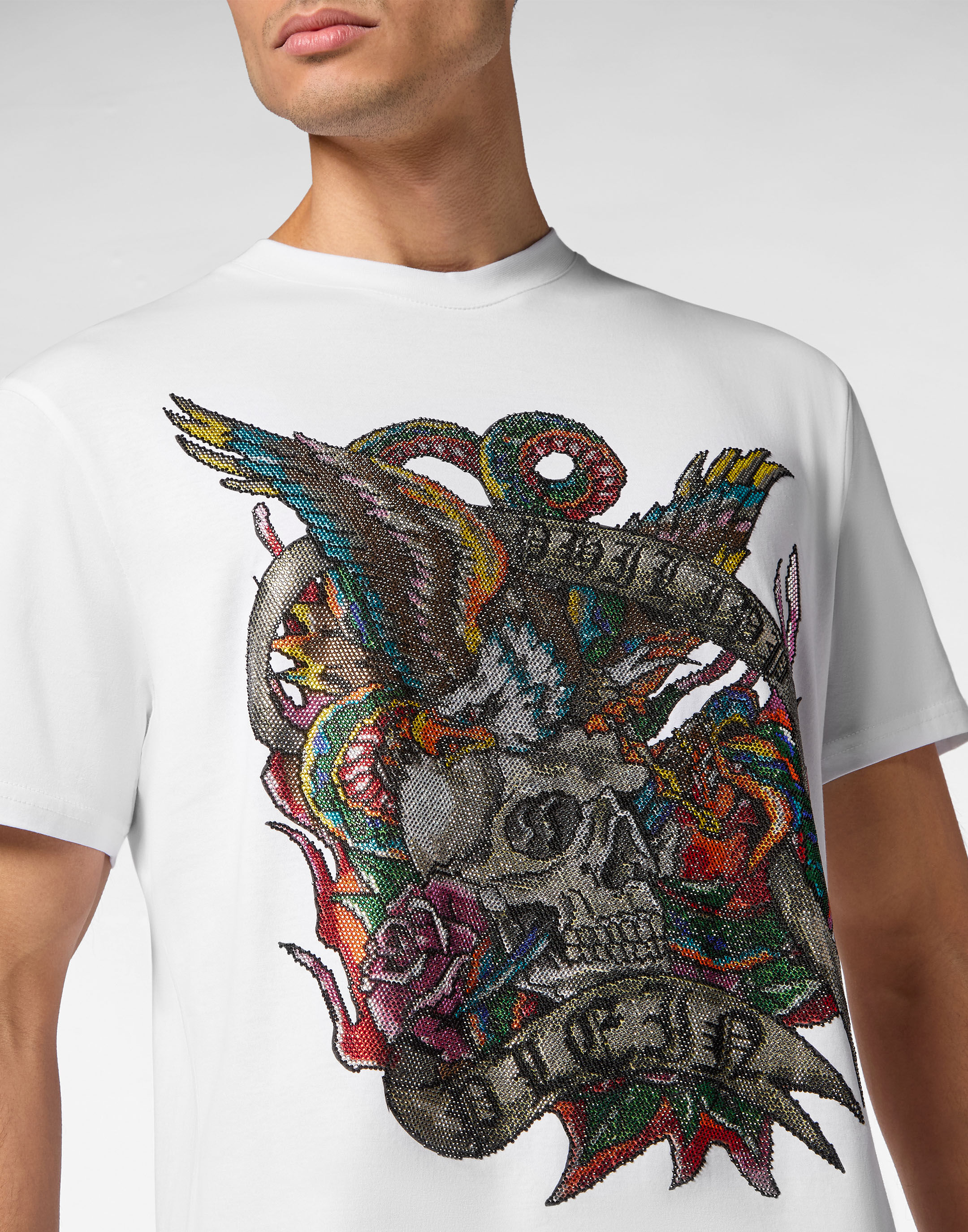 PHILPP PLEIN T-shirt Round Neck SS Tattoo