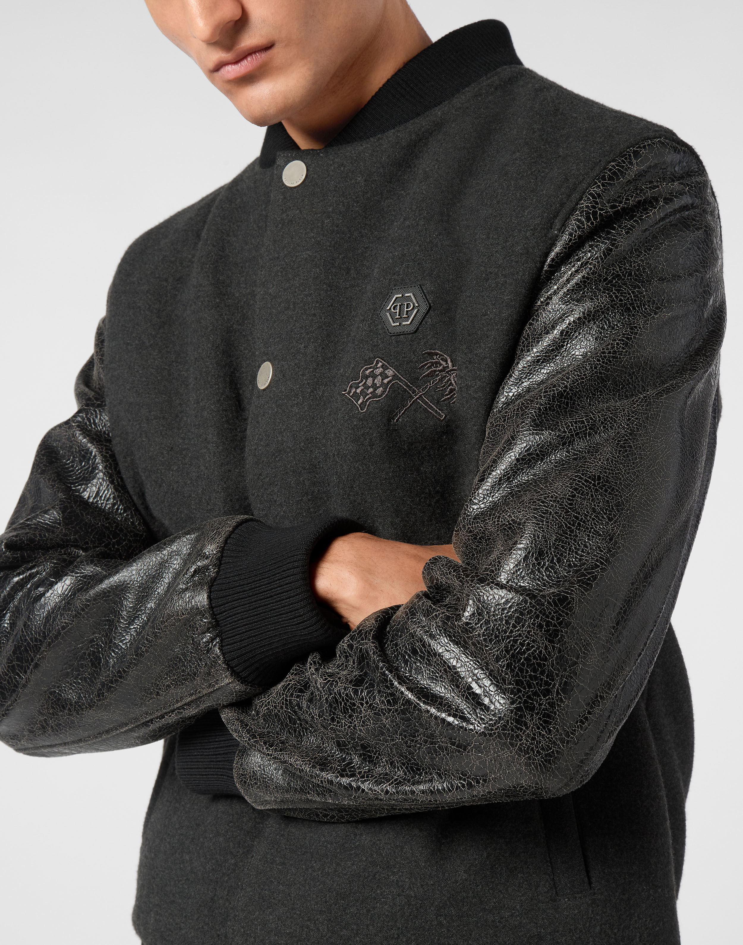 PHILPP PLEIN College Bomber Jacket LS Plein Club