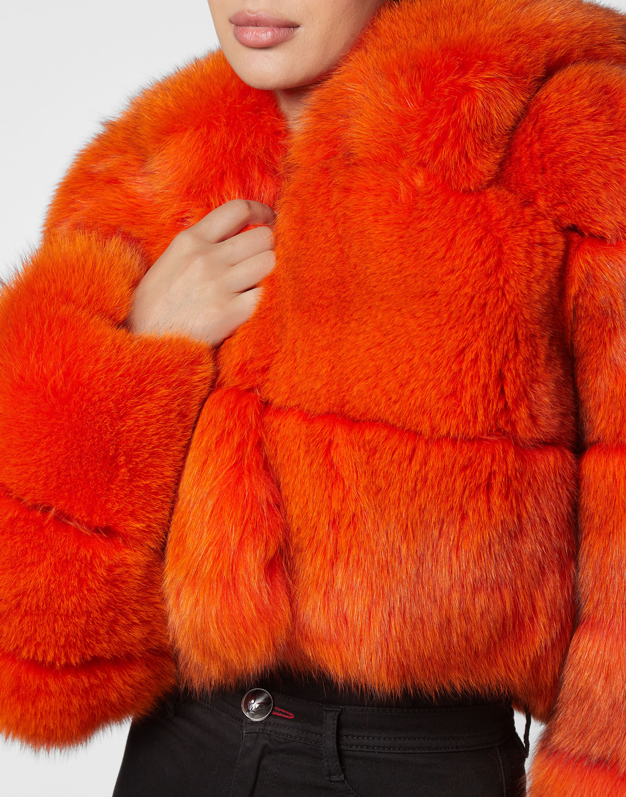 PHILPP PLEIN Real Fur Short Jacket