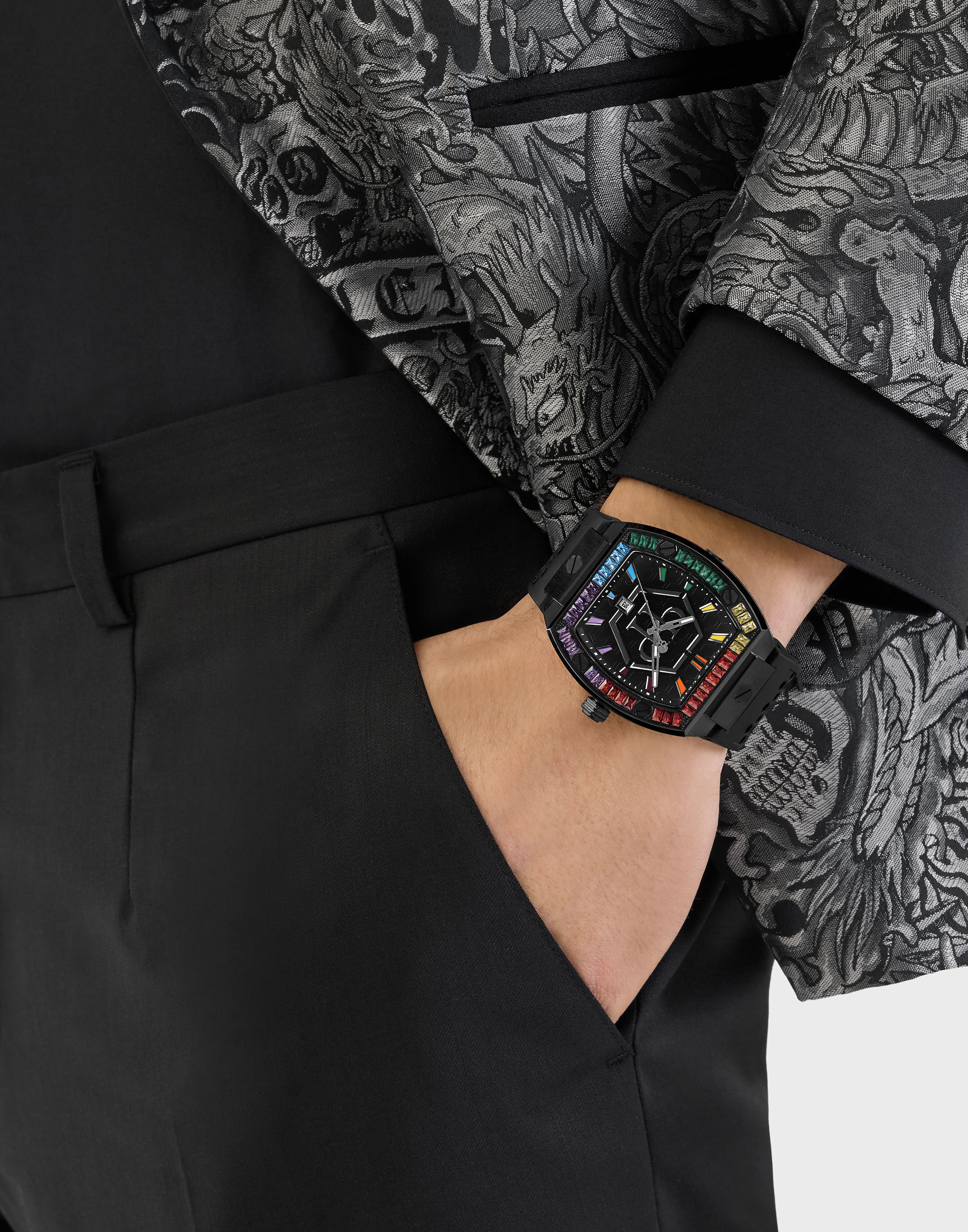 PHILPP PLEIN Stainless Steel Watches The Hexagon Phantom