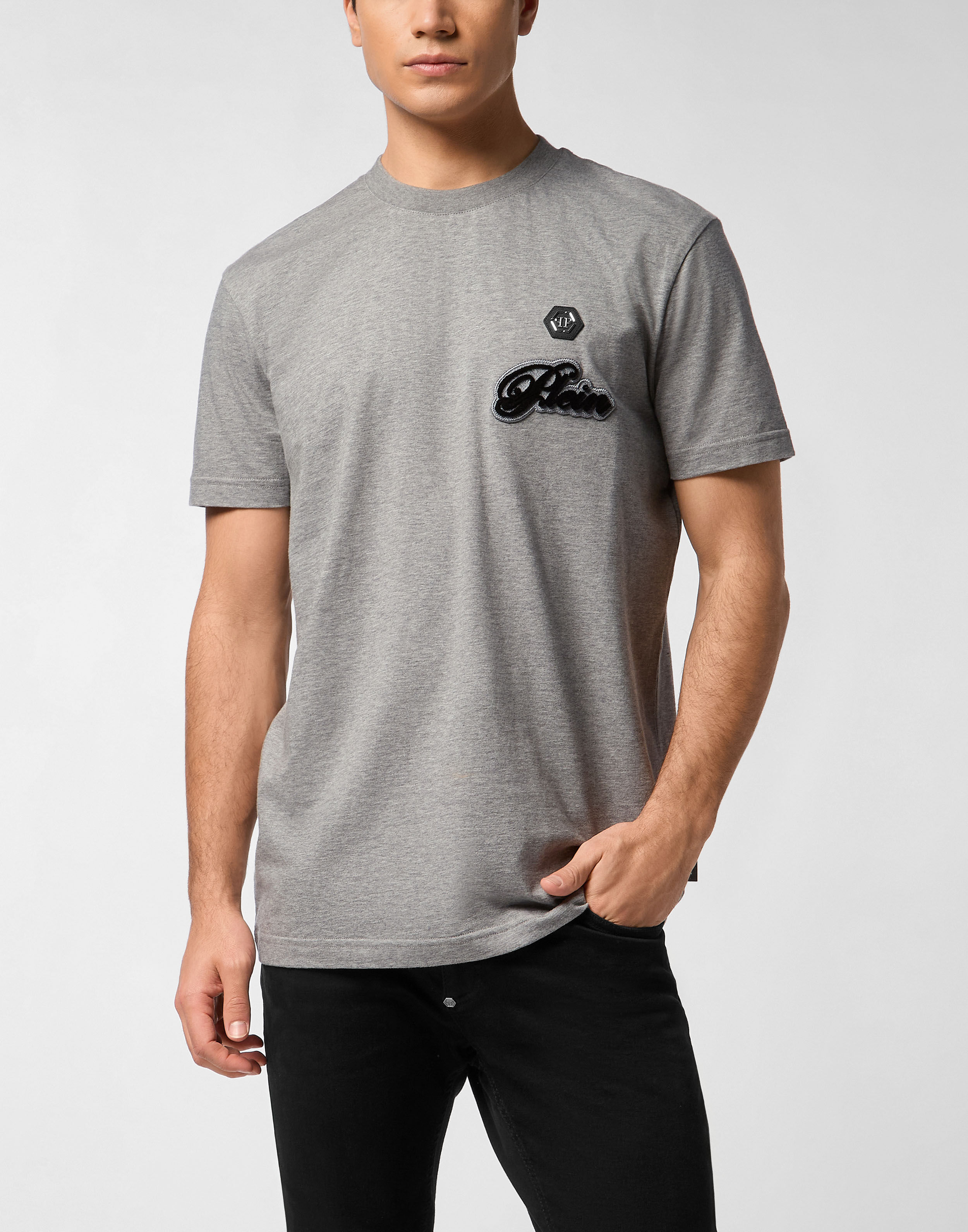 PHILPP PLEIN Round Neck T-Shirt Basic Signature