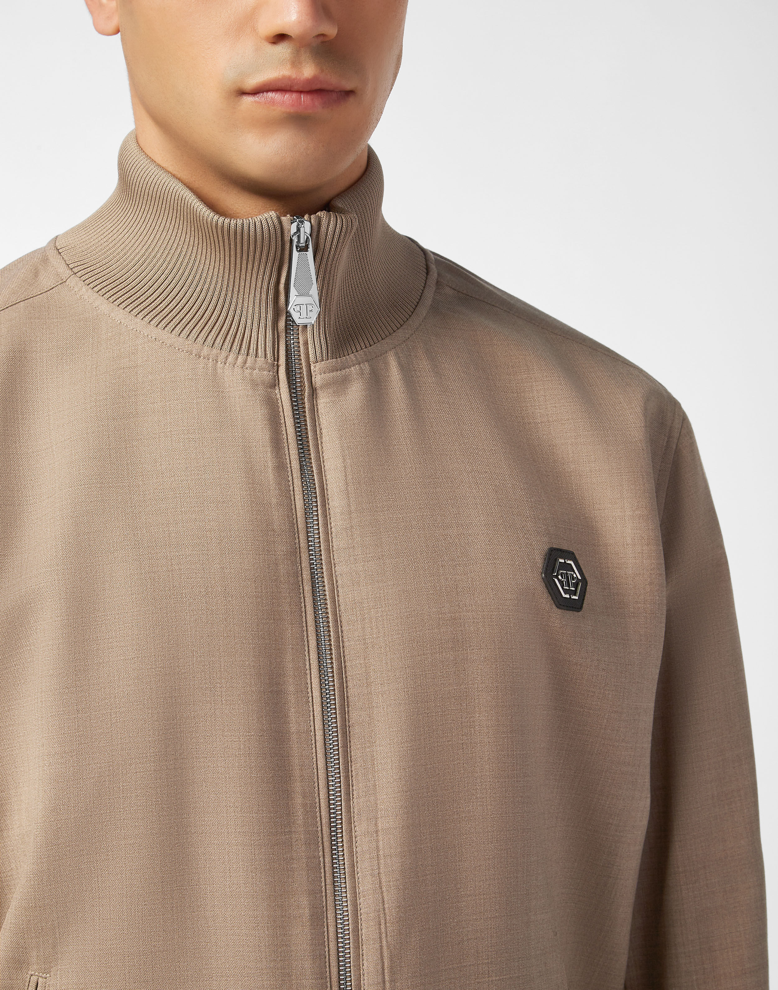 PHILPP PLEIN Wool Jacket Stripes