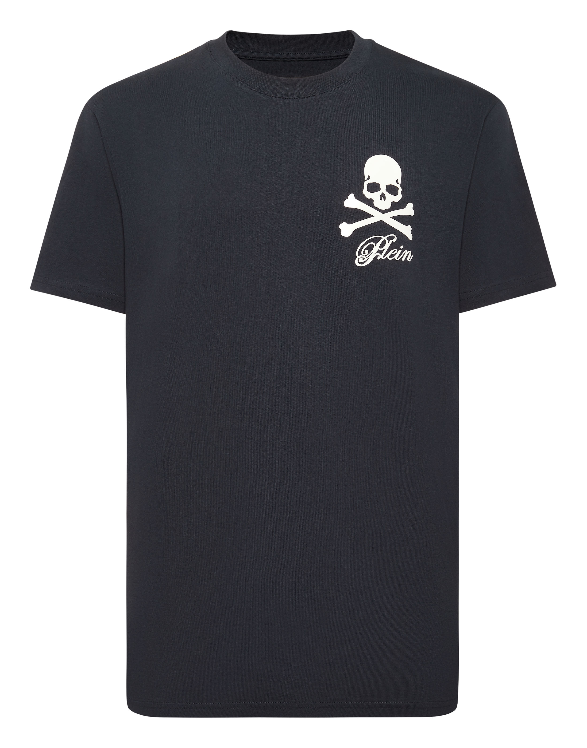 PHILPP PLEIN Printed Round Neck T-Shirt Skull & Bones