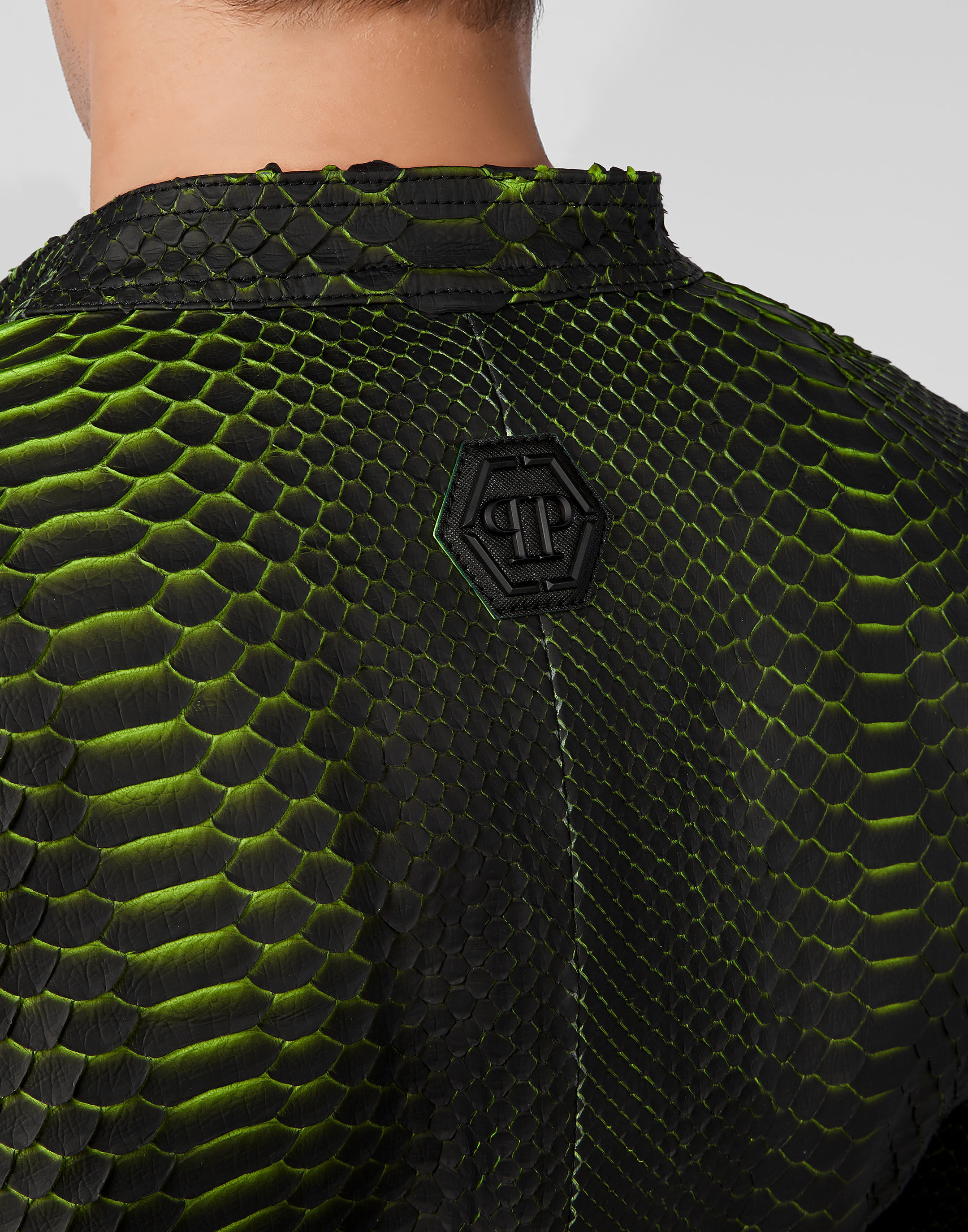 PHILPP PLEIN Leather Biker Luxury