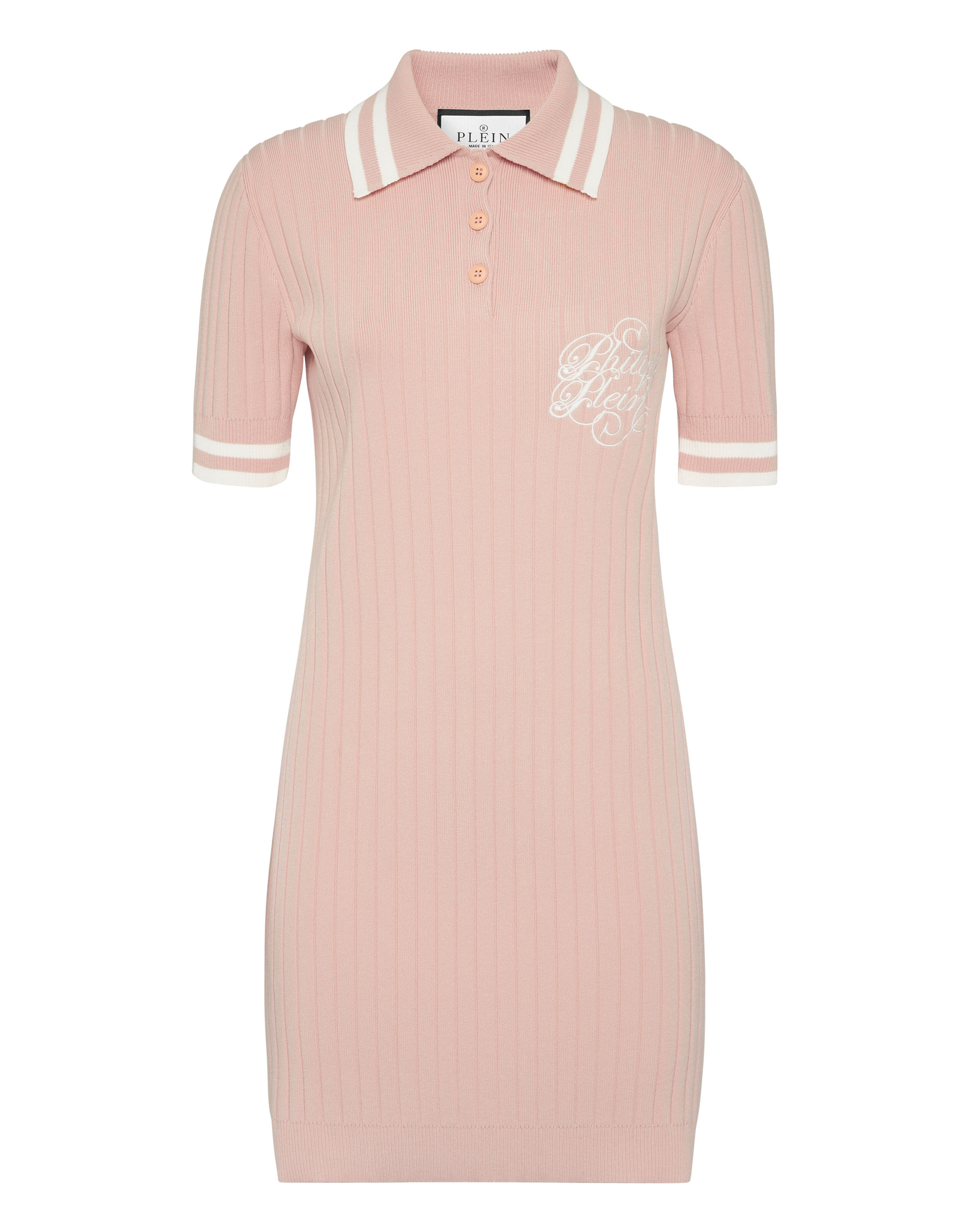 PHILPP PLEIN Knit Polo Dress