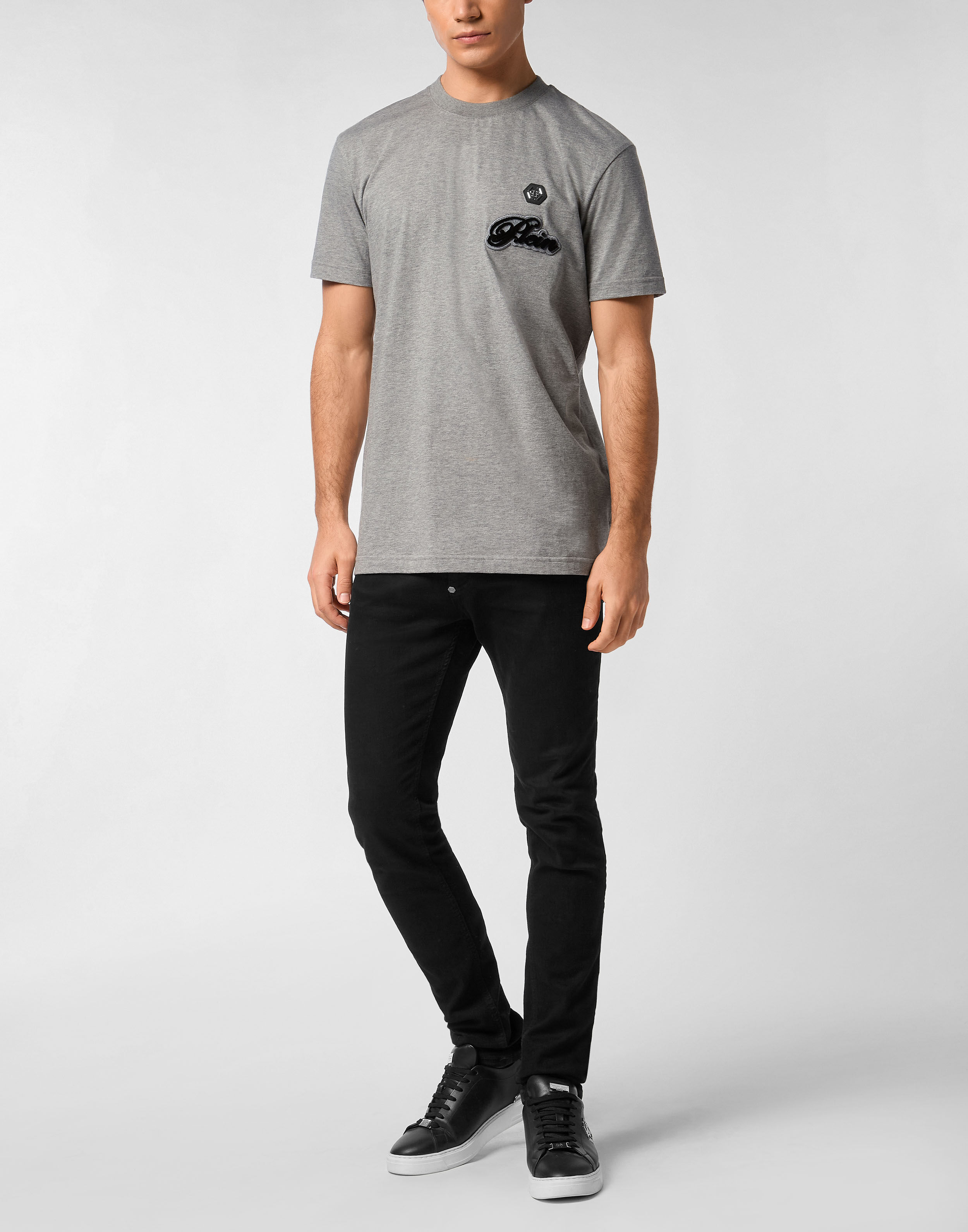 PHILPP PLEIN Round Neck T-Shirt Basic Signature