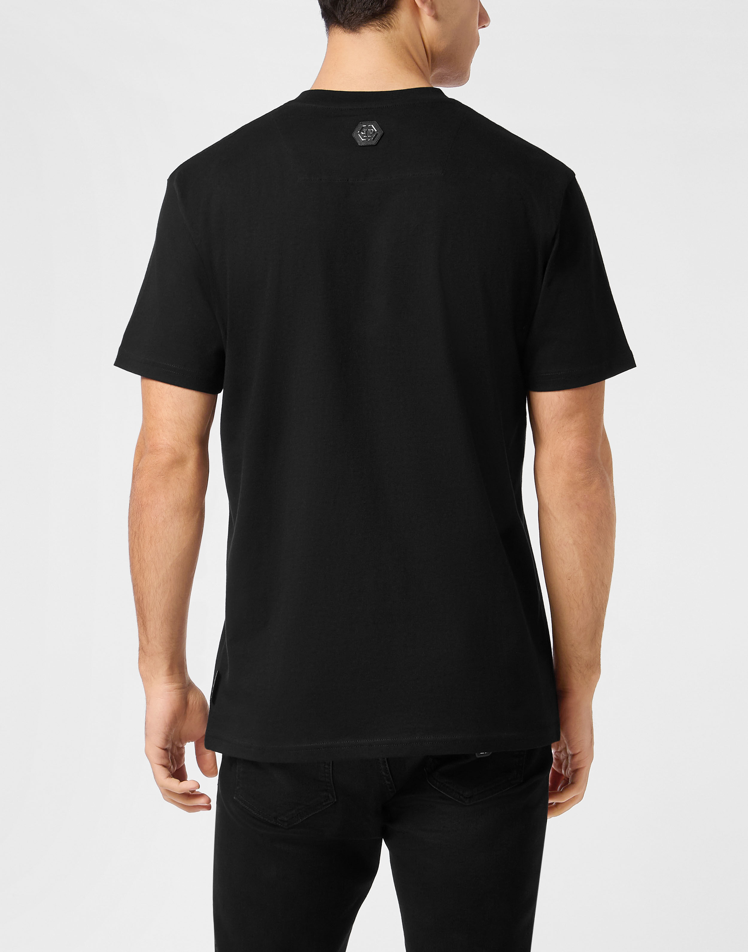 PHILPP PLEIN Round Neck T-Shirt Full Of Stones Plein